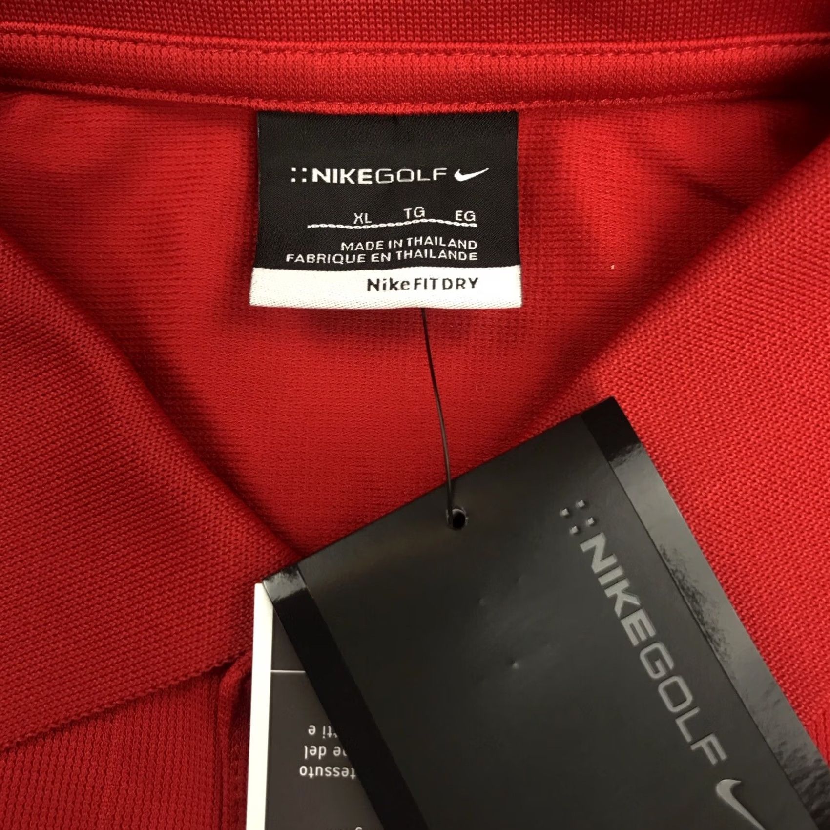 Nike NWT Nike Dri-fit Golf Polo Shirt Men’s XL UV Protective Embroidered Swoosh Shirt XL Men Red Nike Golf Swoosh Mens Size US XL / EU 56 / 4 - 2 Thumbnail