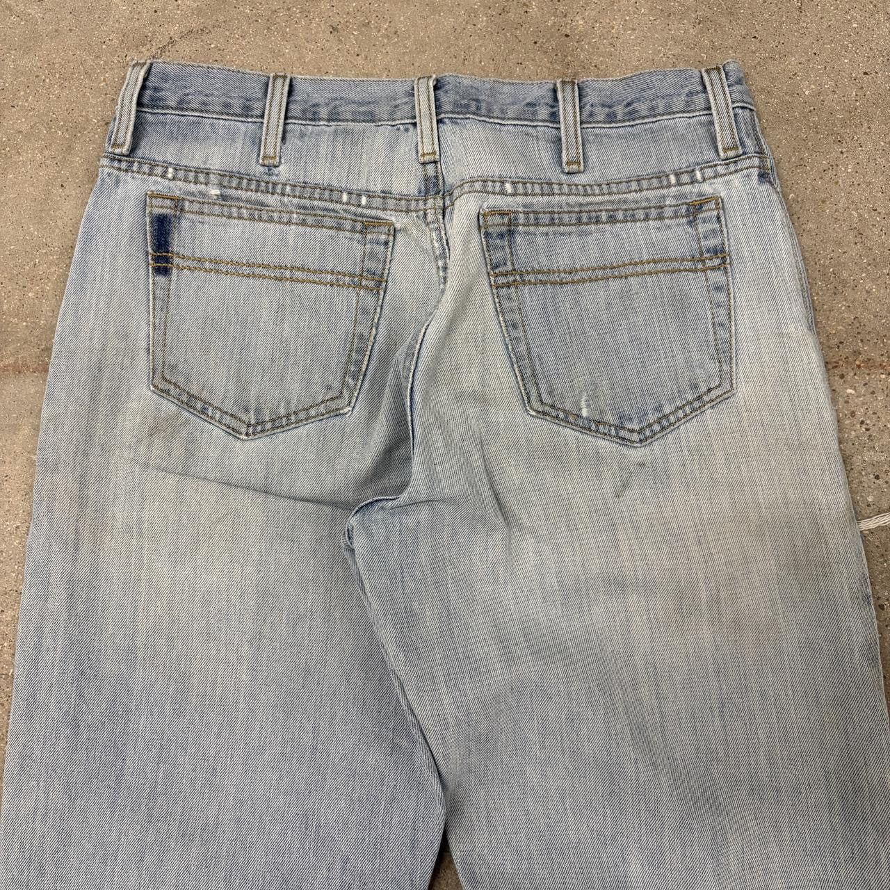 Vintage Vintage 2000s Light wash Distressed Denim Jeans Size US 32 / EU 48 - 4 Thumbnail