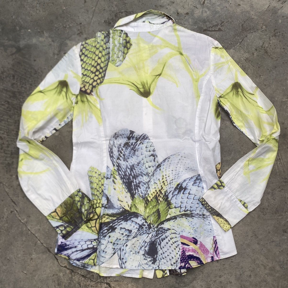 Roberto Cavalli Just Cavali Snake Print Blous Tshirt Size US S / EU 44-46 / 1 - 10 Thumbnail