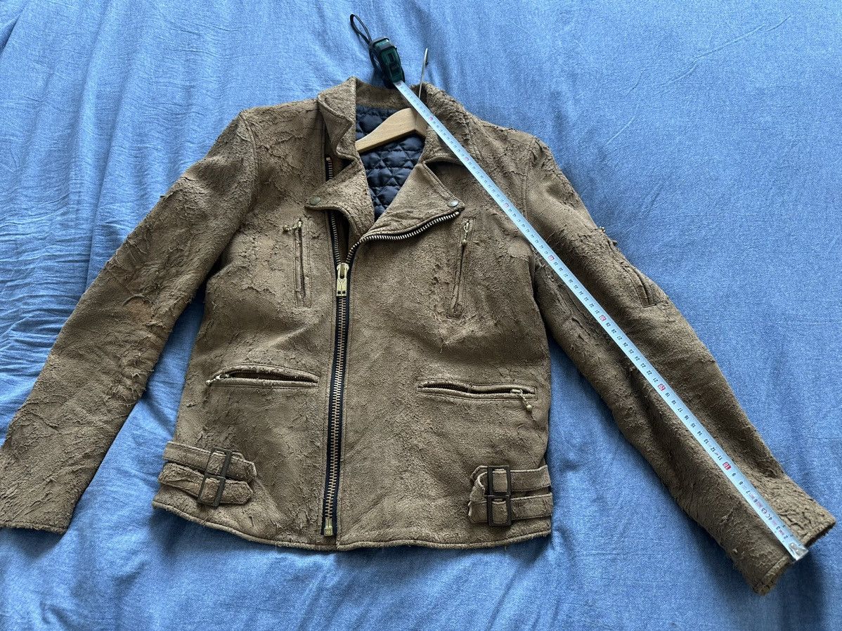Blackmeans As new rare Blackmeans distressed tan Mens leather jacket Size US L / EU 52-54 / 3 - 24 Thumbnail