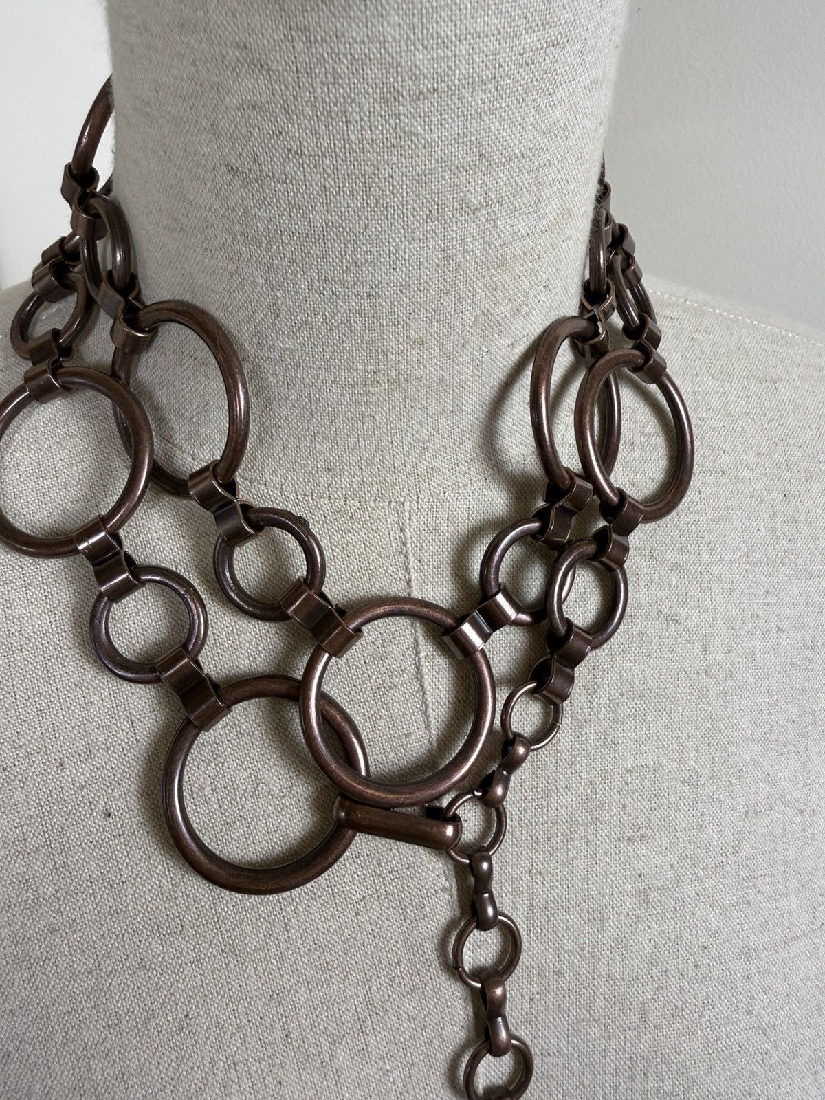 Other Vintage Bronze Chain Necklace Belt Convertible Statement Size ONE SIZE - 8 Thumbnail