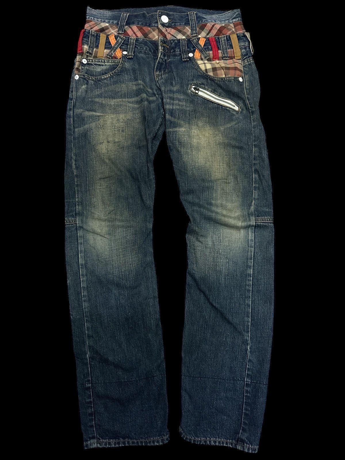 Japanese Brand Twist Legs💥 Double Waist Double Focus Denim💥 Size US 34 / EU 50 - 1 Thumbnail