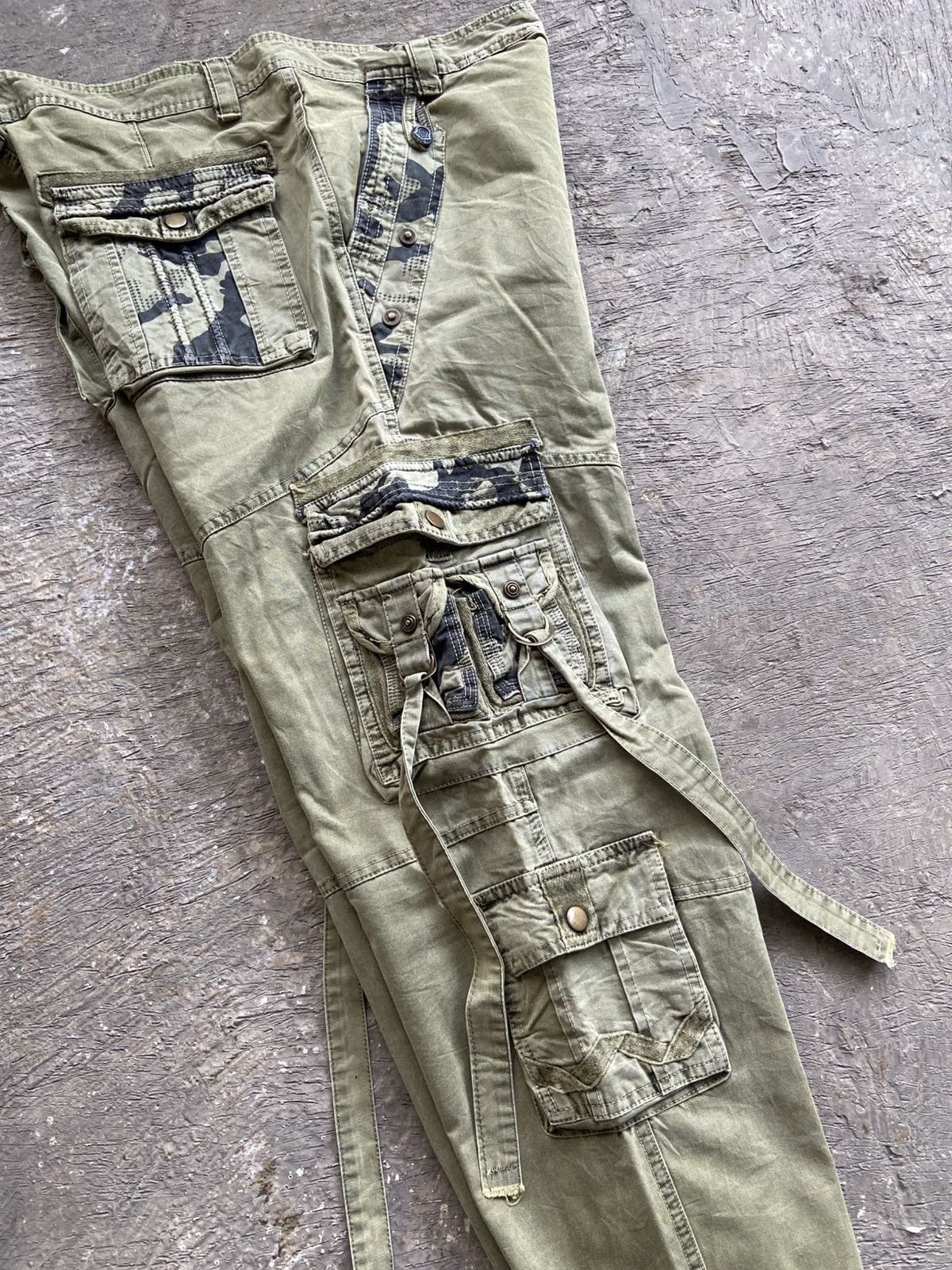 14th Addiction 2000s TBJ - Cyber Apocalypse Style Cargo Bondage Pants Size US 36 / EU 52 - 9 Thumbnail