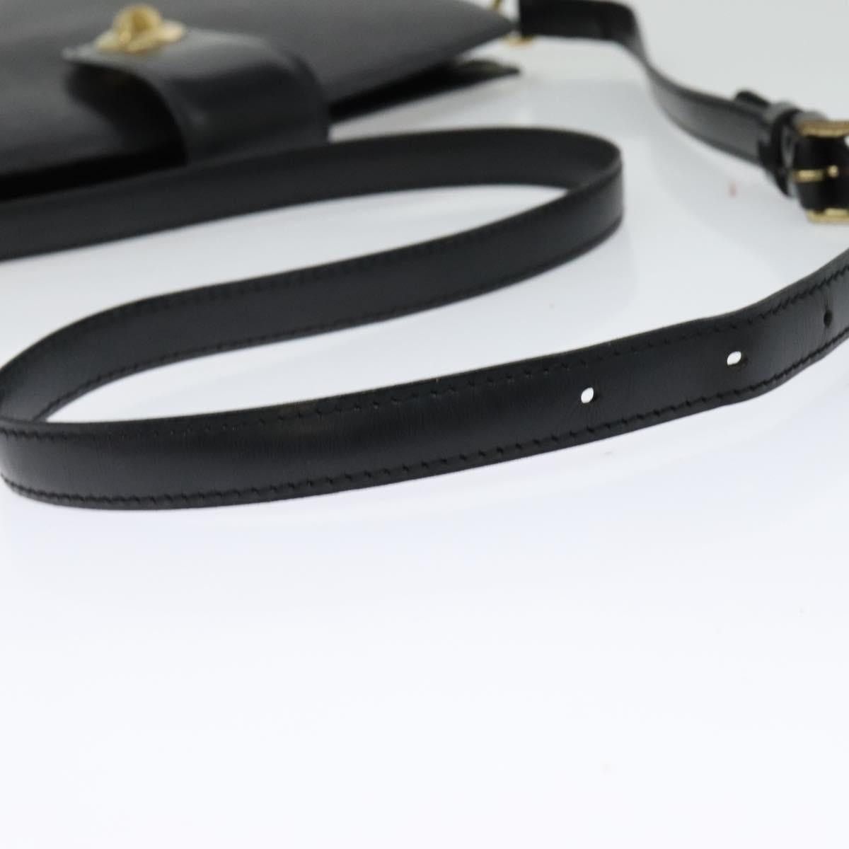 Louis Vuitton LOUIS VUITTON Epi Capuchin Shoulder Bag Black M52342 Size ONE SIZE - 7 Thumbnail