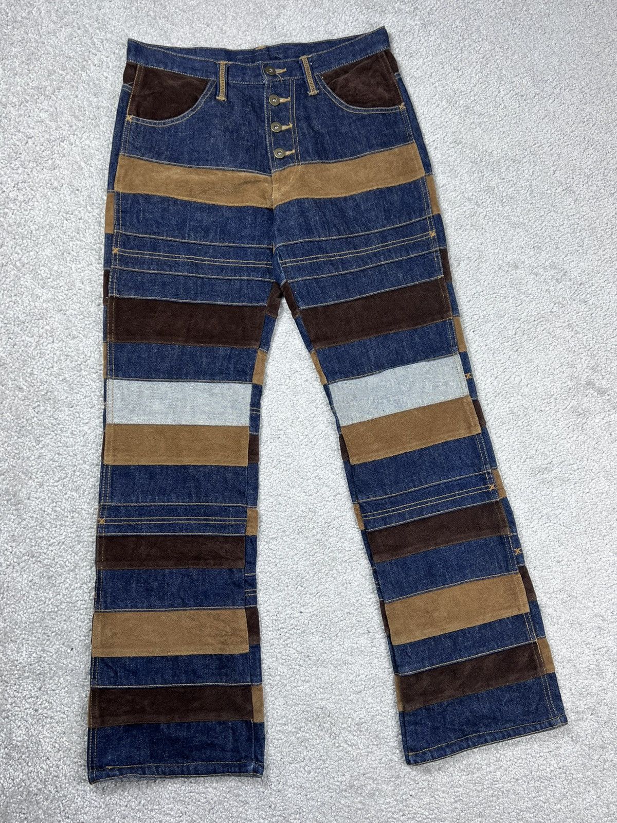 Hysteric Glamour Hysteric Glamour Type Kinky Hagi Patchwork Flare Jeans Size US 30 / EU 46 - 4 Thumbnail