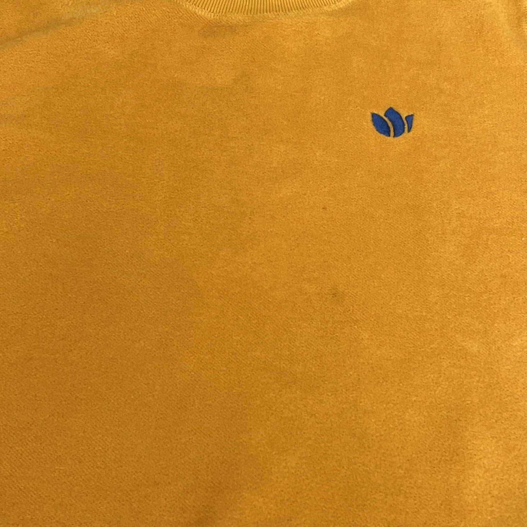 Vintage Dutch Bros Coffee Sweatshirt Men M Mustard Yellow Long Sleeve Crew Neck Logo Embroidered Pullover Coffee Size US M / EU 48-50 / 2 - 2 Thumbnail