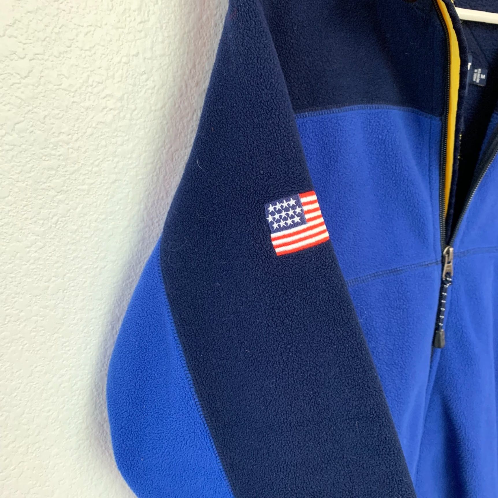 Ralph Lauren Polo Sport Ralph Lauren Jacket Mens Medium Full Zip Fleece Blue Yellow Pockets 90s Style Size US M / EU 48-50 / 2 - 3 Thumbnail