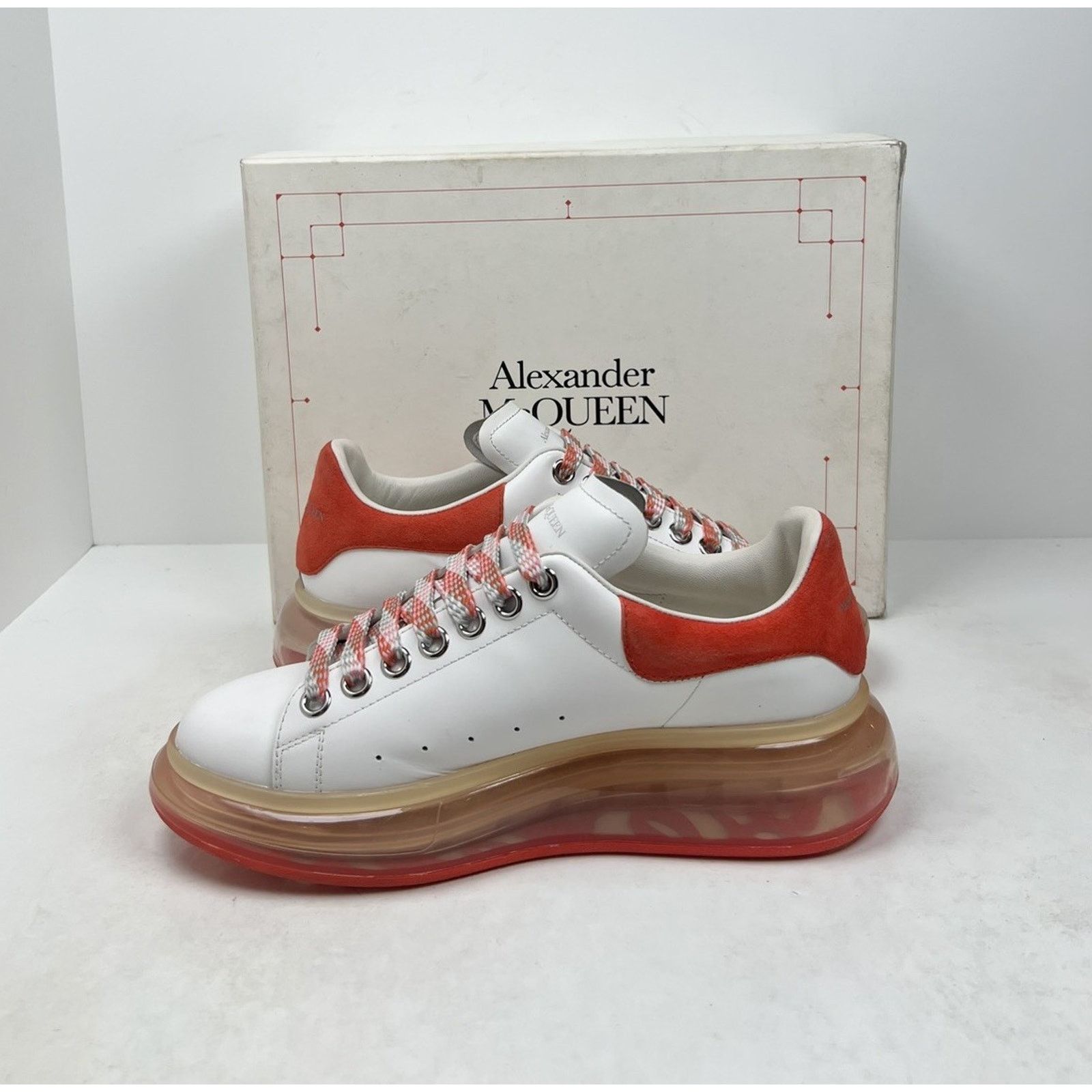 Alexander McQueen Size 38EU/8W - Alexander McQueen Clear Sole Sneakers🧡 Size US 8 / IT 38 - 6 Thumbnail