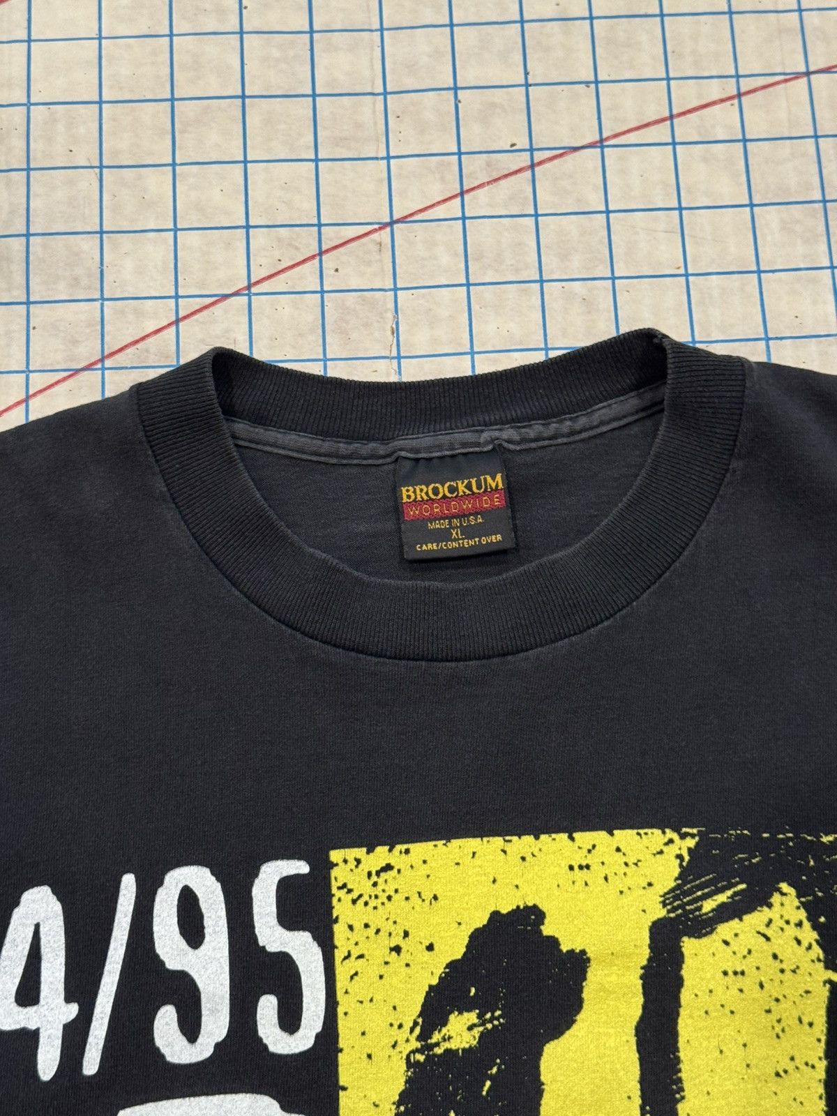 The Rolling Stones Vintage 94/95 The Rolling Stones World Tour Tee Brockum XL Size US XL / EU 56 / 4 - 4 Thumbnail