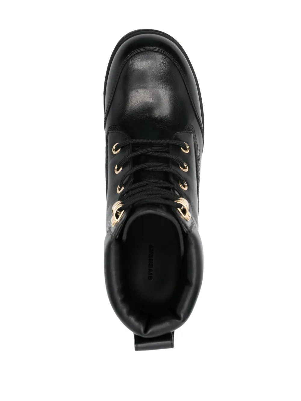 Givenchy o1w1db10525 Trekker Leather Lace-Up Hiker Boots in Black Size US 10 / IT 40 - 5 Thumbnail