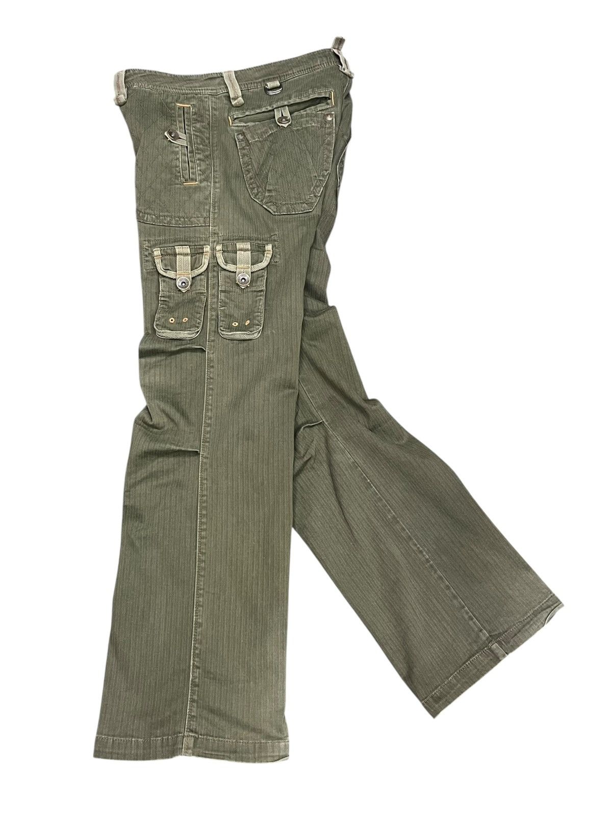Edwin Vintage Edwin 505 Cargo Flare Pants Y2K Harajuku Military Size US 32 / EU 48 - 1 Thumbnail