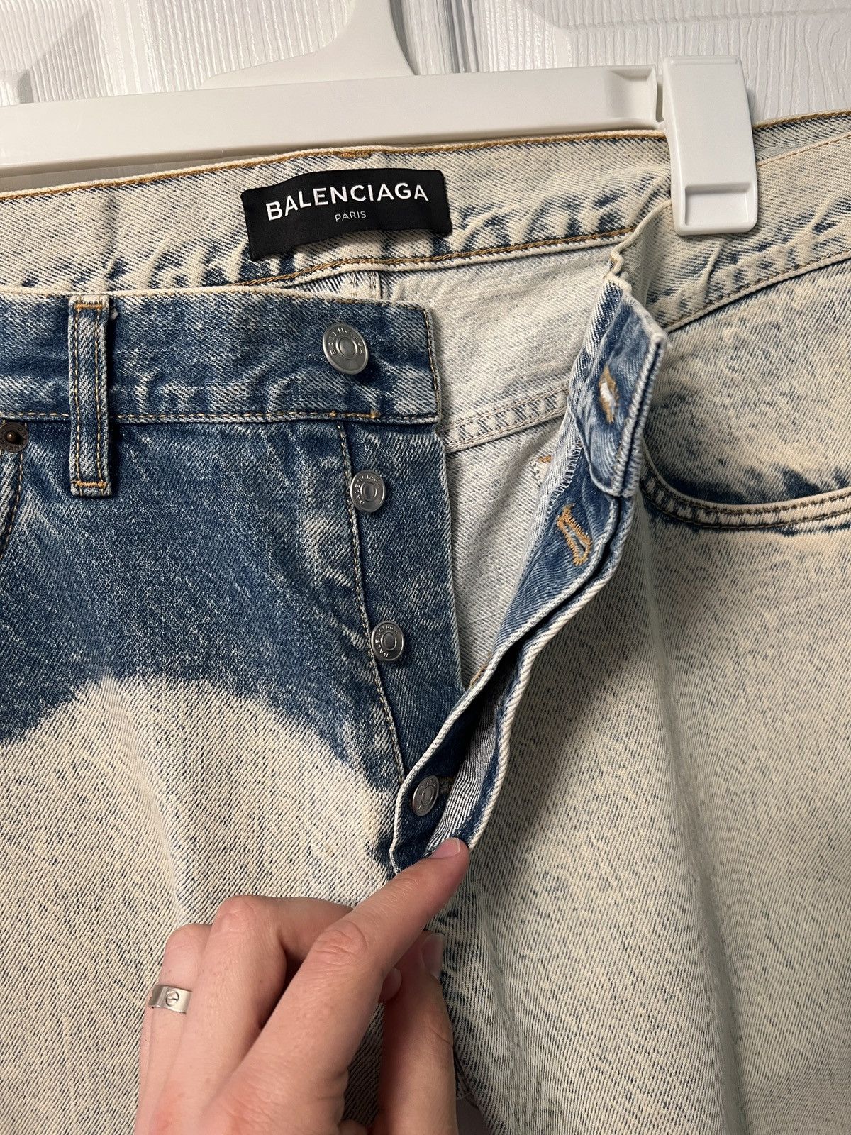 Balenciaga Balenciaga Acid Wash Jeans Size US 33 - 3 Thumbnail