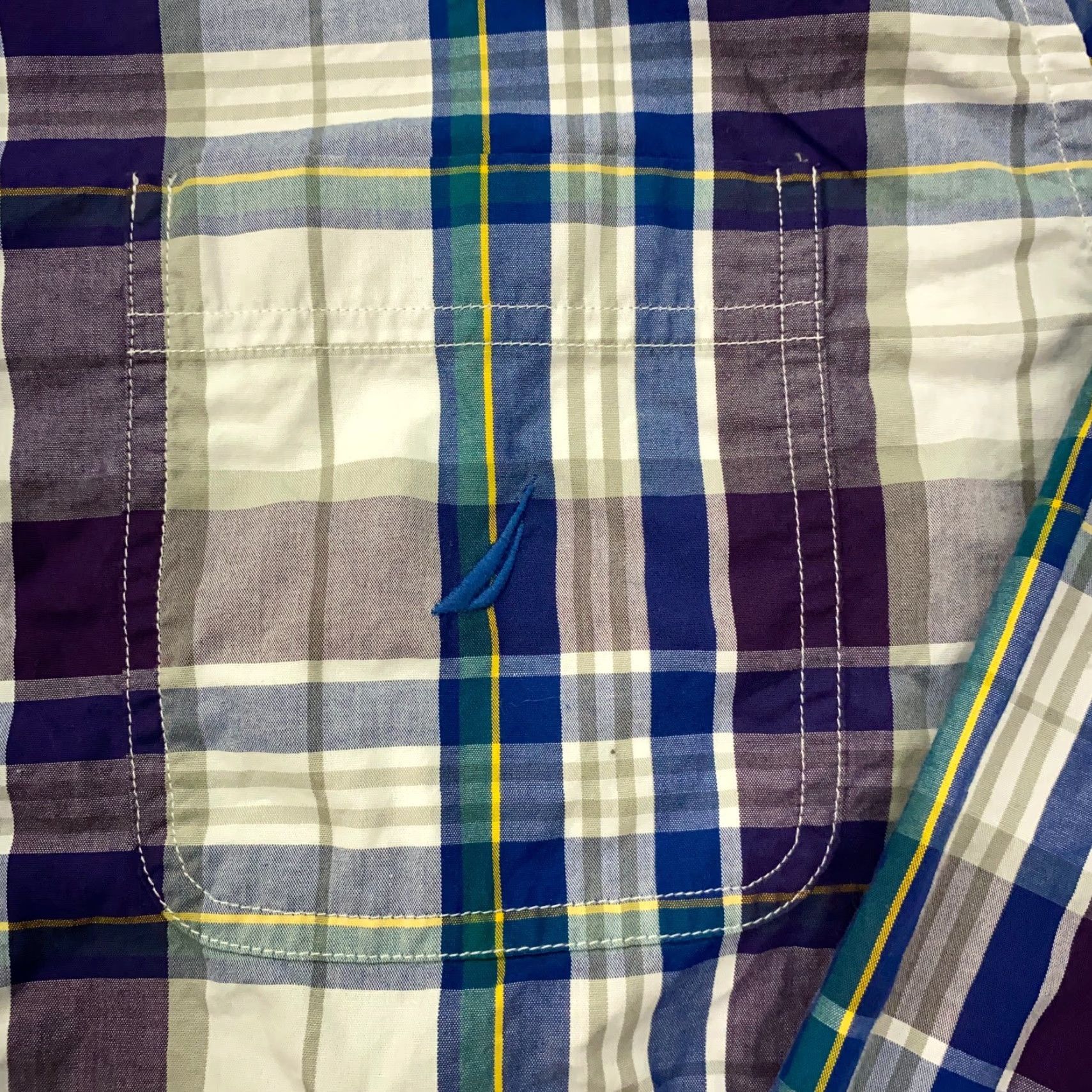 Nautica VTG Nautica Mens Shirt XL Plaid Long Sleeve Button-Down with Collar, Classic Fit, Cotton, Green, Vintage Clothing, 90s? (No extra words) Size US XL / EU 56 / 4 - 2 Thumbnail