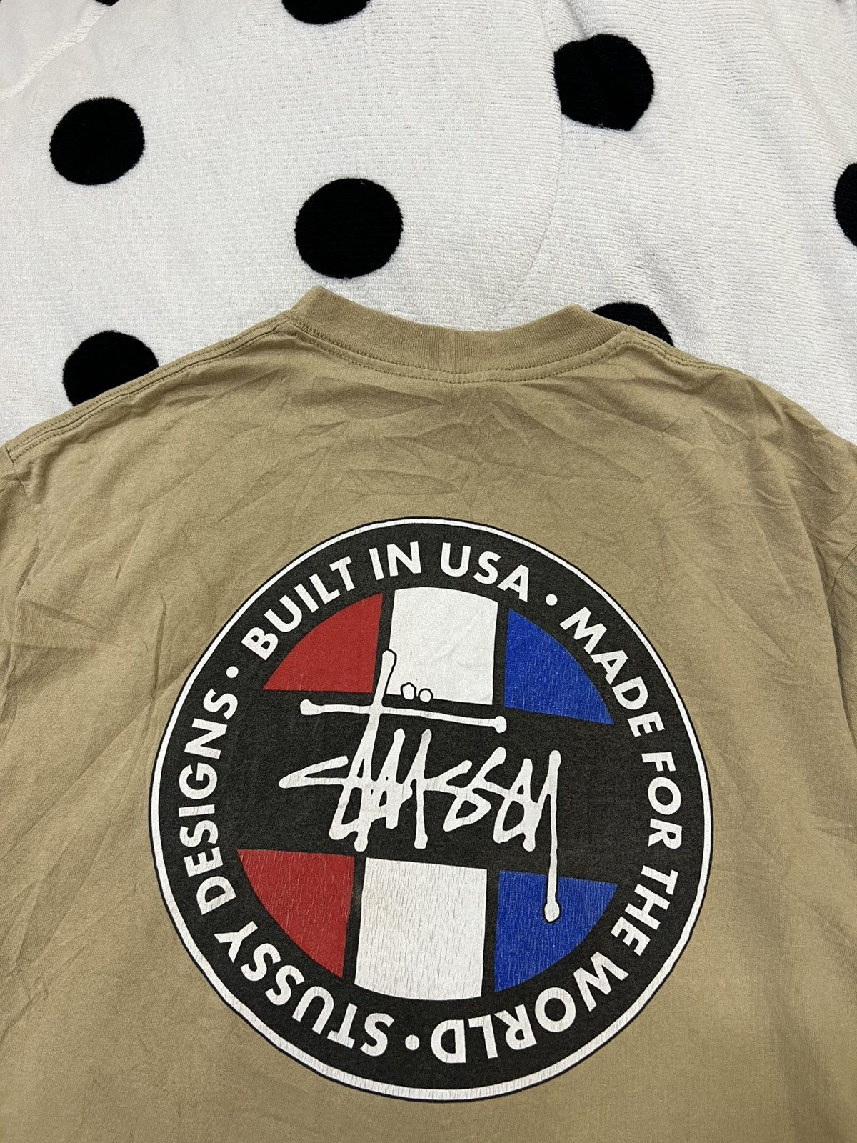 Stussy Vintage 90s Stussy “Built in USA Made For The World” Tshirt Size US XL / EU 56 / 4 - 9 Thumbnail