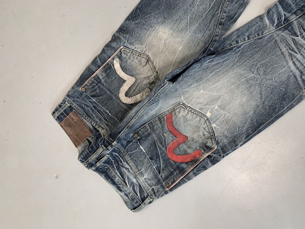 Japanese Brand Vintage Evisu inspired emboridered denim Size US 32 / EU 48 - 3 Thumbnail