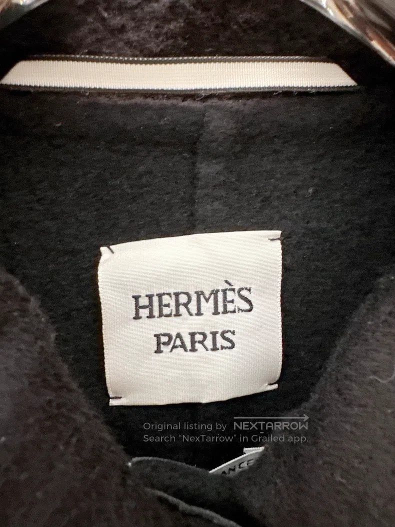 Hermes Hermes Black cashmere coat Size XXS / US 00 / IT 34 - 3 Thumbnail