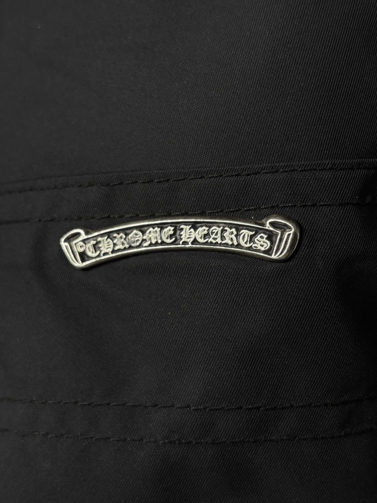 Chrome Hearts CHROME HEARTS | LEATHER CROSS PATCH NYLON CARPENTER PANTS Size US 31 - 14 Thumbnail