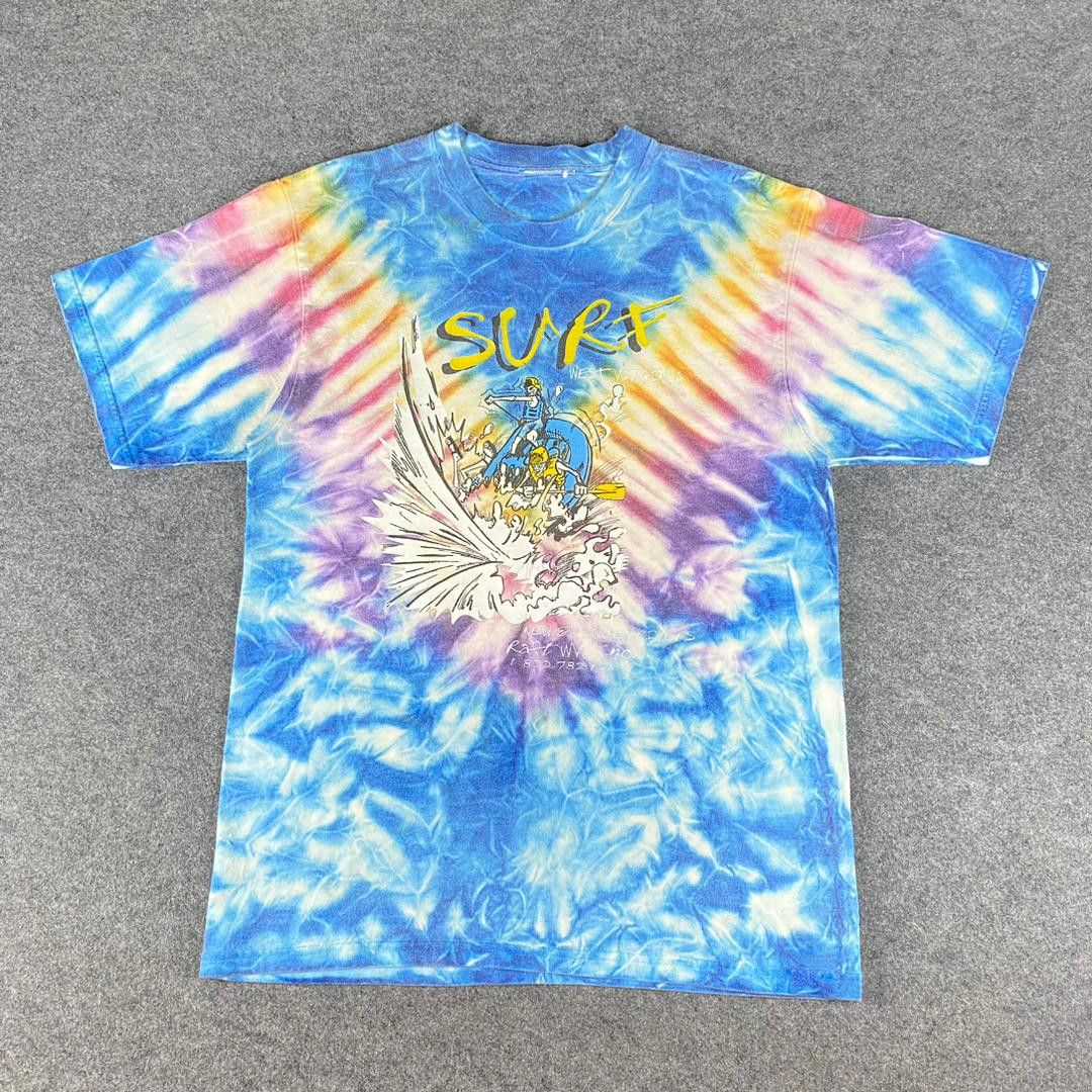 Vintage Vintage 90s Surf Acid Wash Promo Tshirt Size US M / EU 48-50 / 2 - 1 Thumbnail