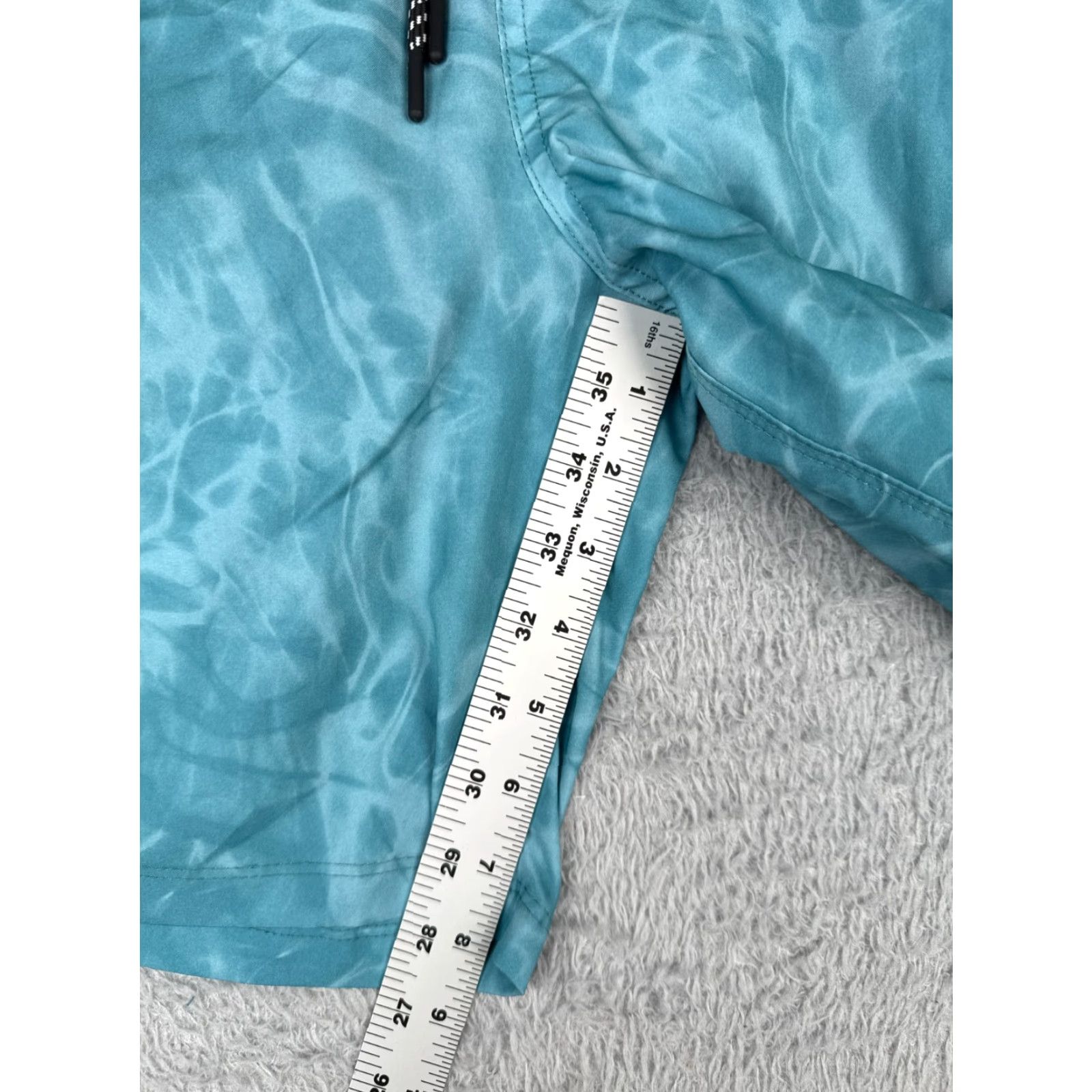 Hurley Hurley Swim Trunks Mens XL Blue Water Pattern Lined Elastic Waist Board Shorts Size US 36 / EU 52 - 6 Thumbnail