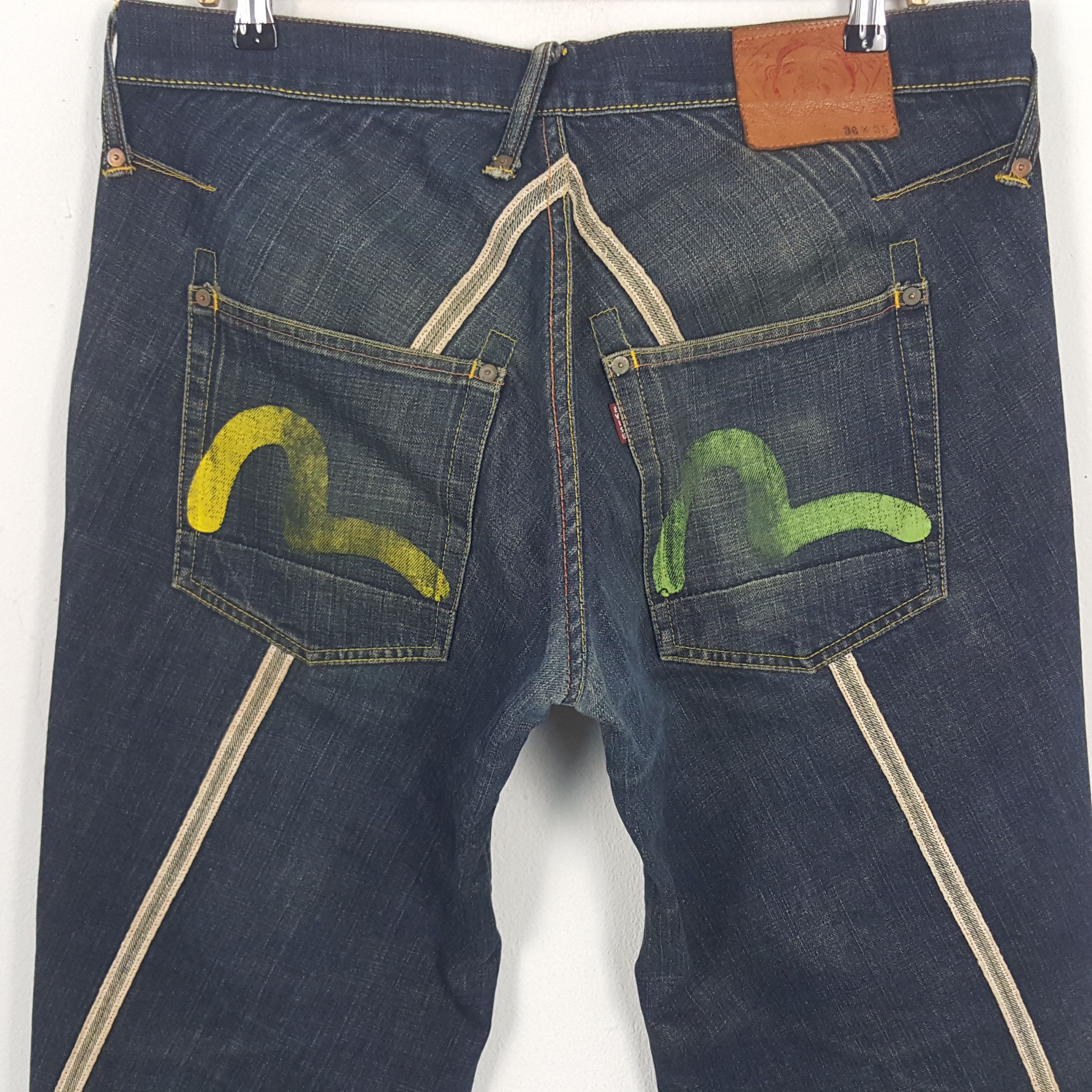 Evisu × Vintage Vintage Evisu Japan Selvedge Style Custom Daicock Denim Size US 36 / EU 52 - 5 Thumbnail