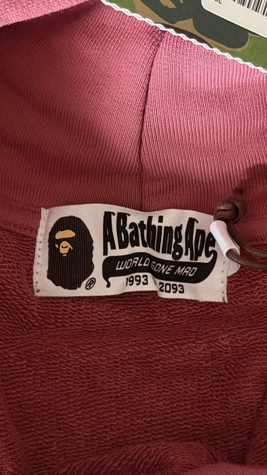 Bape New Balance Relaxed Fit Hoodie Pink Multi Size US L / EU 52-54 / 3 - 5 Thumbnail