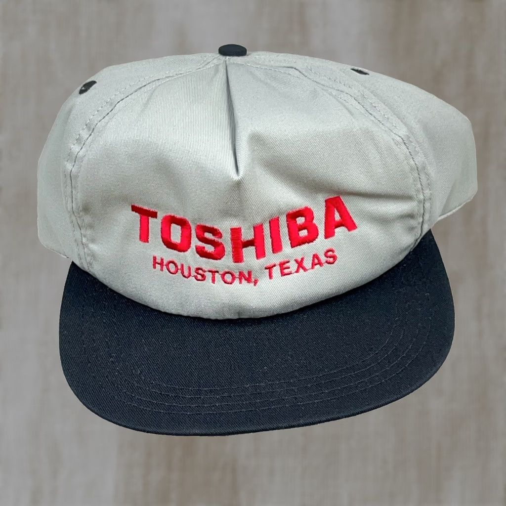 Vintage VINTAGE Toshiba Trucker Hat Cap 90s USA Houston Texas Electronics TV Gray Mens Size ONE SIZE - 1 Thumbnail