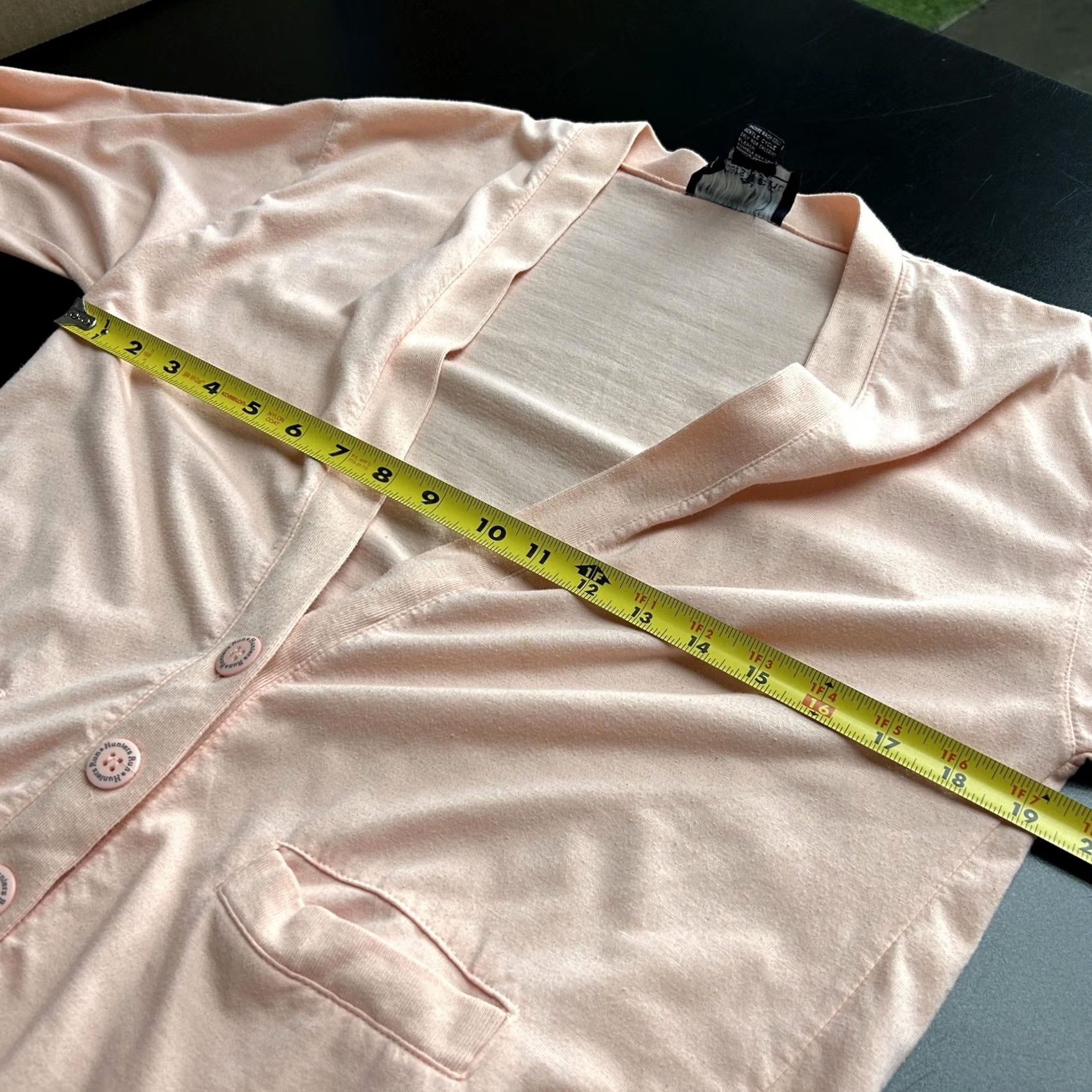 Hunter VINTAGE Hunters Run Cardigan Womens Small Pink V-Neck Button Front Lightweight Size S / US 4 / IT 40 - 3 Thumbnail