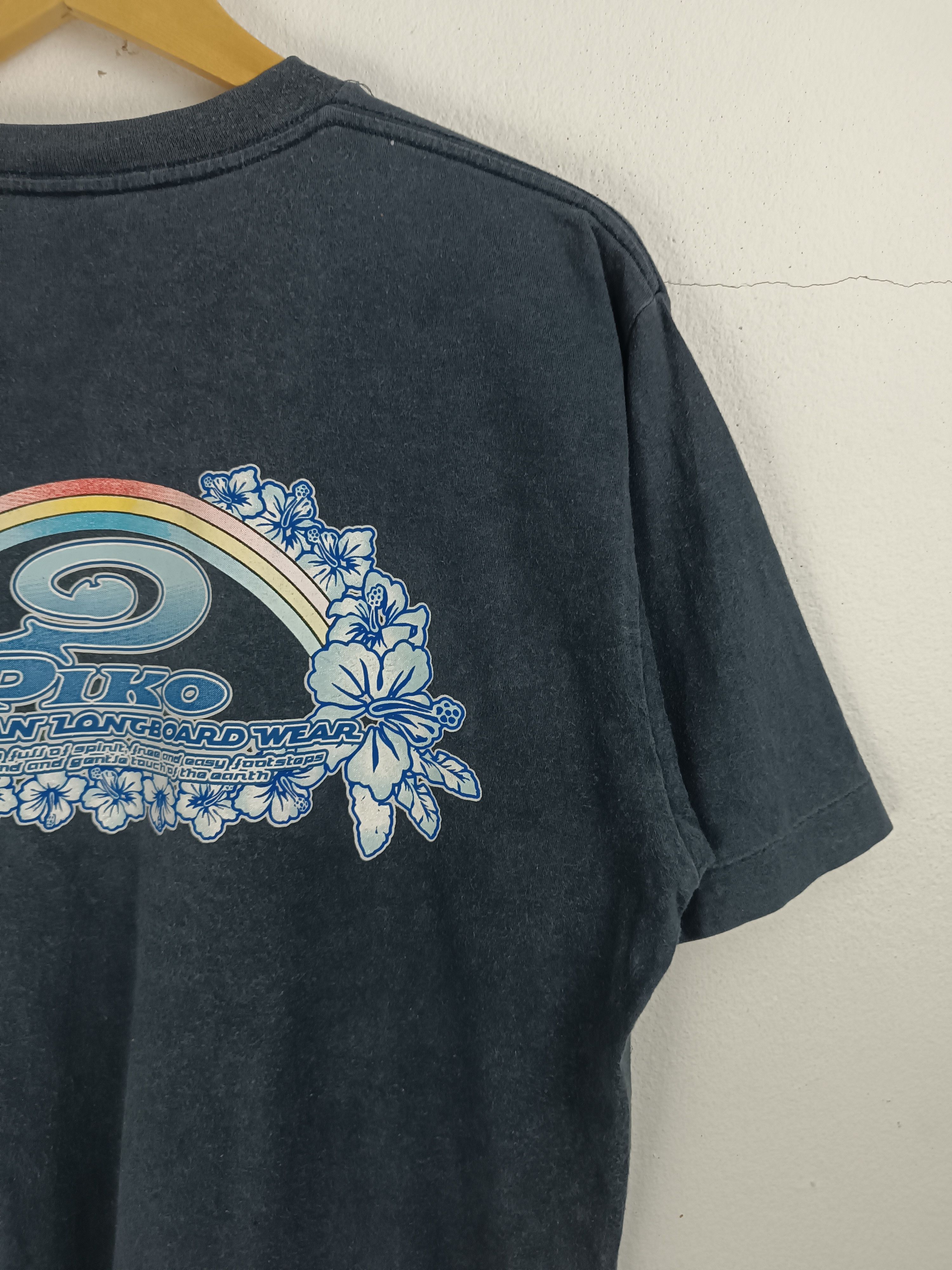 Vintage VINTAGE 90'S PIKO HAWAIIAN LONGBOARD WEAR SURF SUN BEACH TEE Size US M / EU 48-50 / 2 - 16 Thumbnail