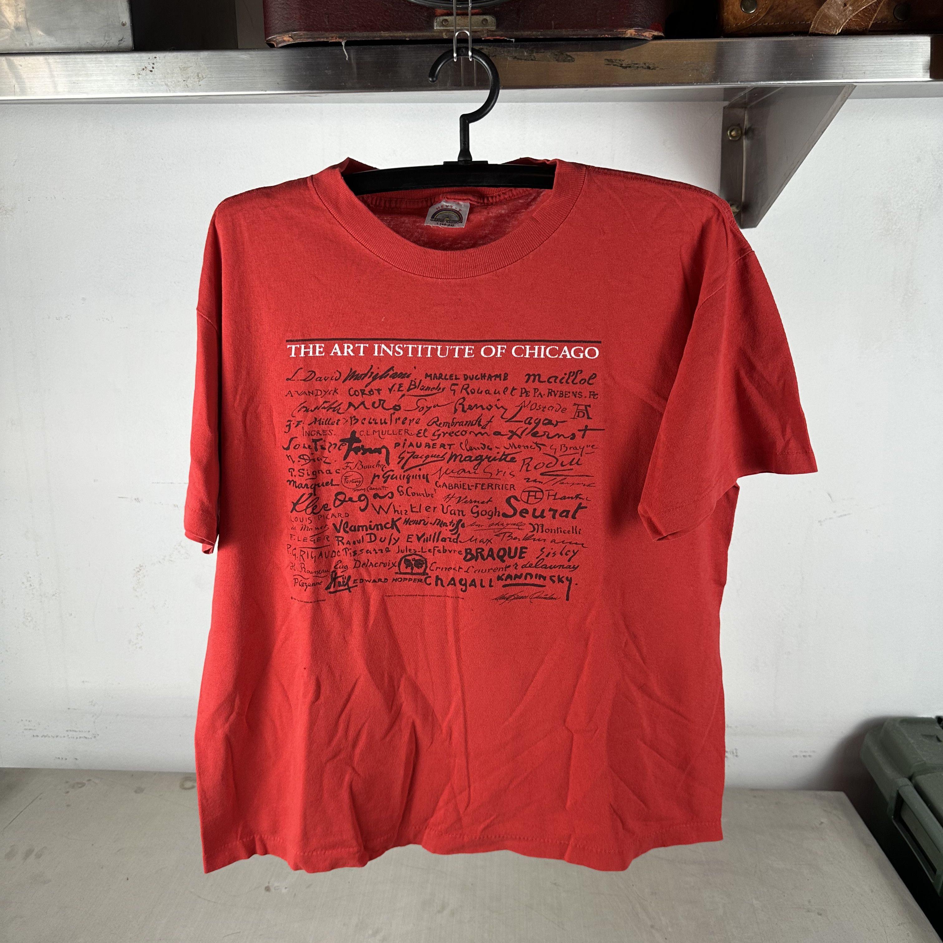 Vintage ​​​​ 80s The Art Institute of Chicago Single Stitch T-shirt Size US L / EU 52-54 / 3 - 1 Thumbnail