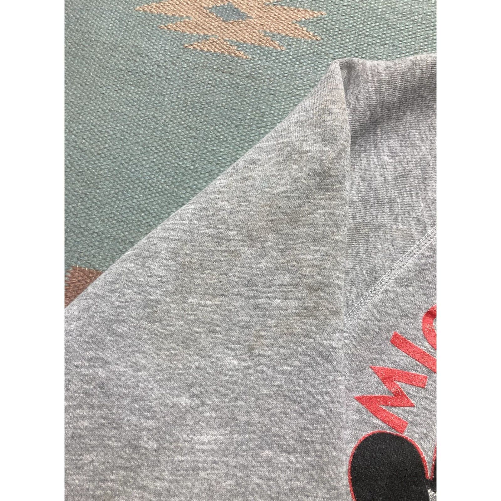 Disney VINTAGE Sweatshirt Mickey Mouse Disney Cartoon Crewneck Boxy Fit Large Men Gray L Size US L / EU 52-54 / 3 - 5 Thumbnail