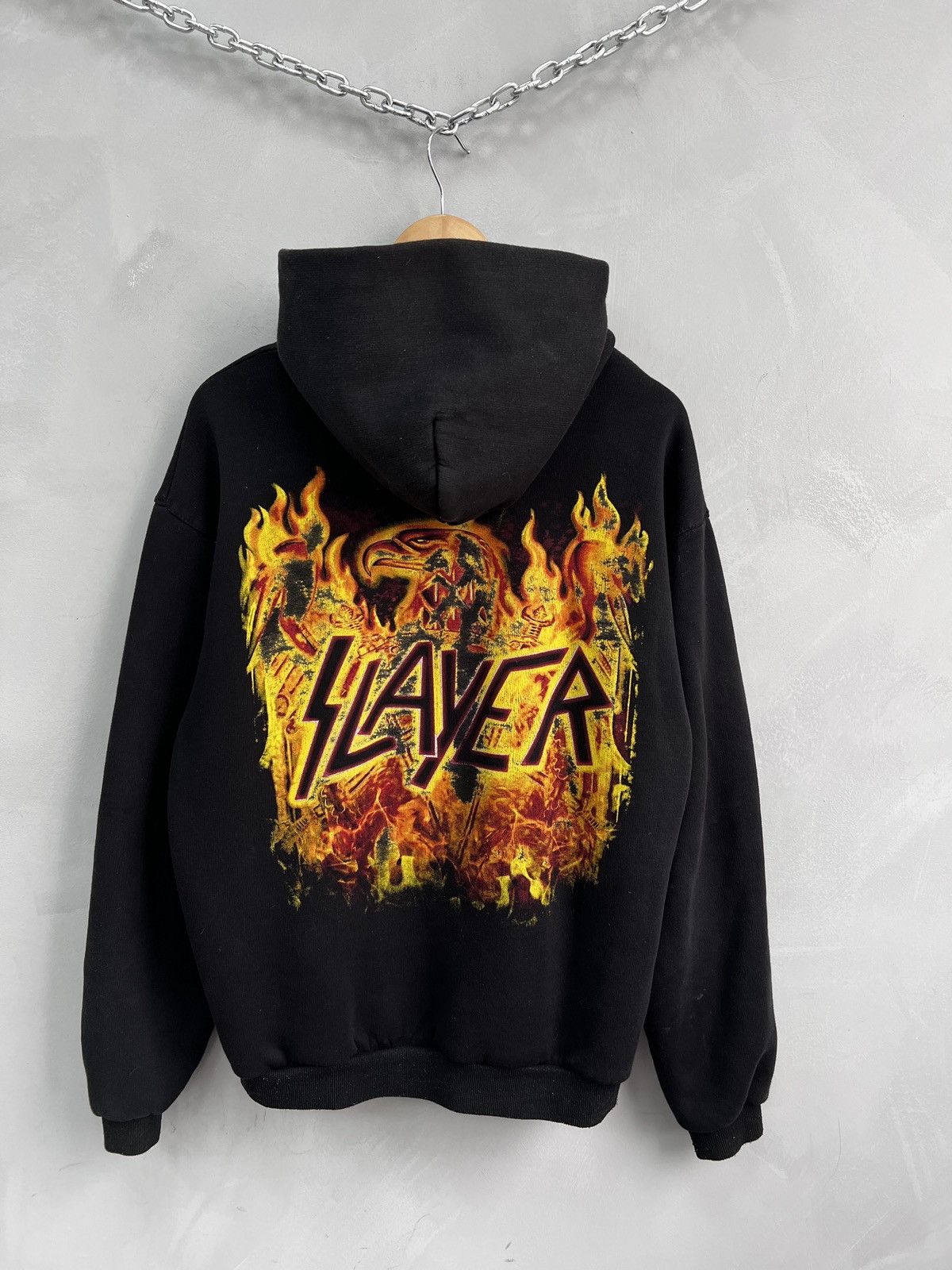 Band Tees Rare overprint slayer punk 90s hoodie rock band Size US XL / EU 56 / 4 - 1 Thumbnail
