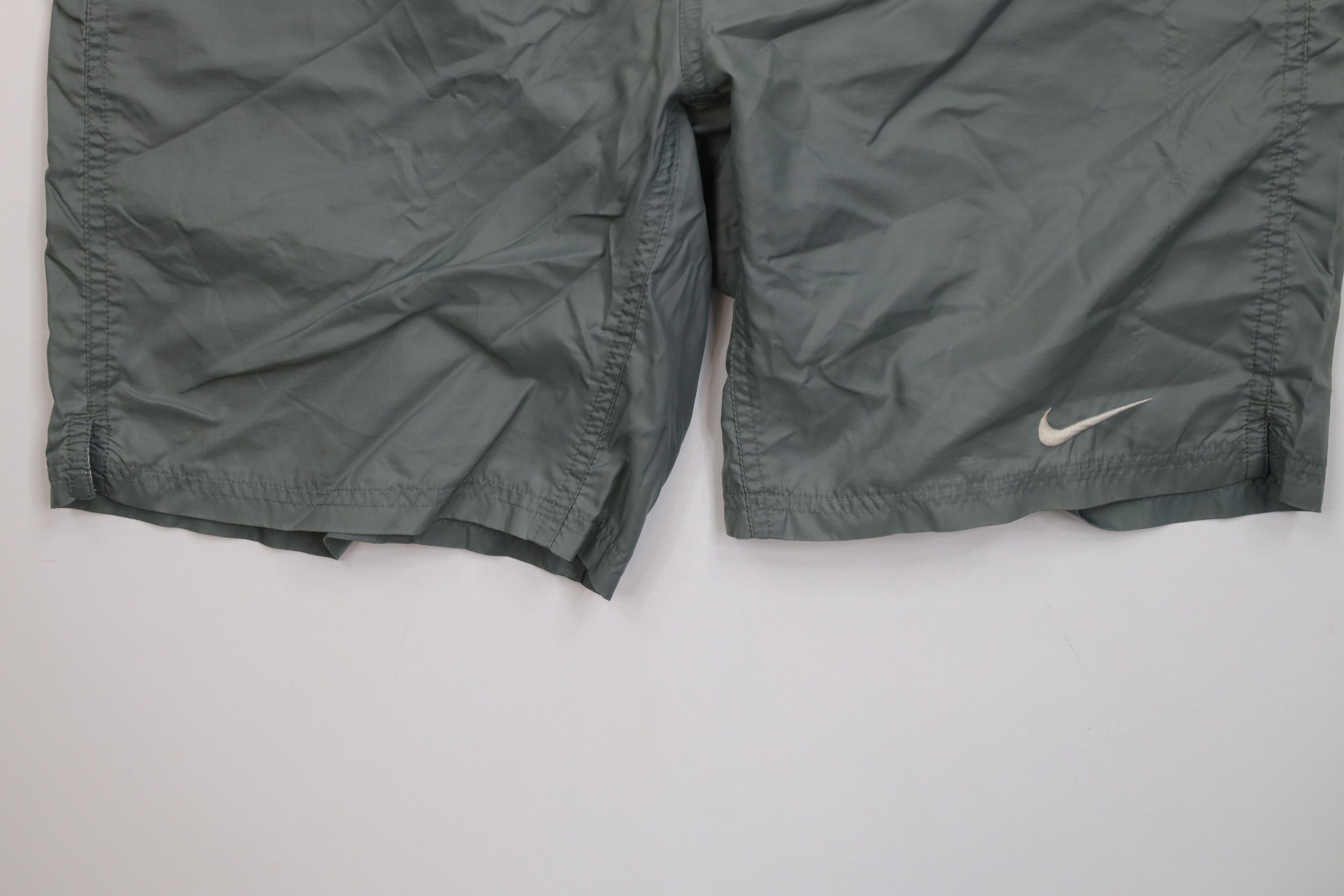Nike Vintage 90s Nike Scott Mini Swoosh Lined Shorts Swim Trunks Size US 36 / EU 52 - 4 Thumbnail