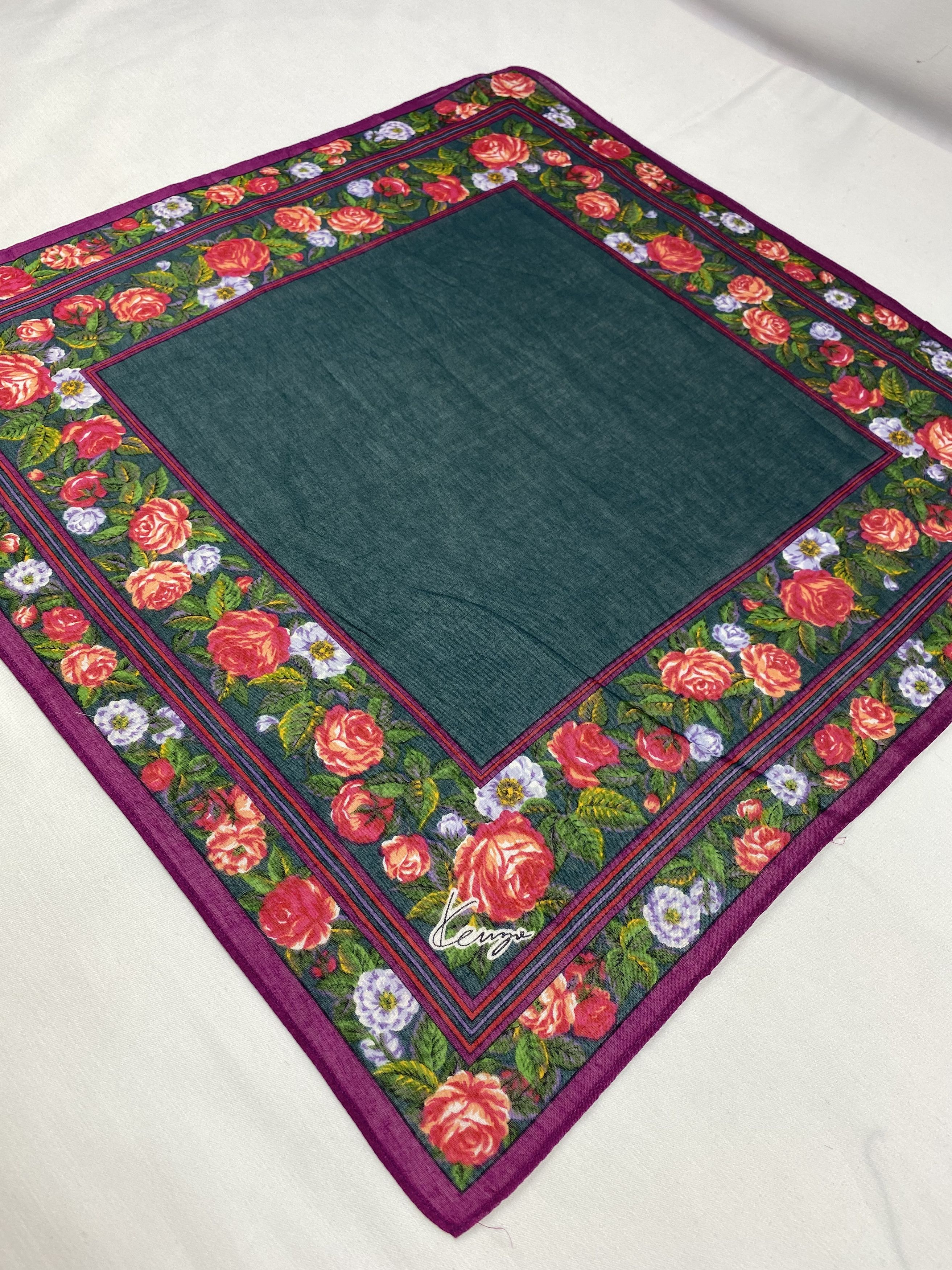 Kenzo × Vintage Kenzo Handkerchief / Bandana / Neckerchief Size ONE SIZE - 4 Thumbnail