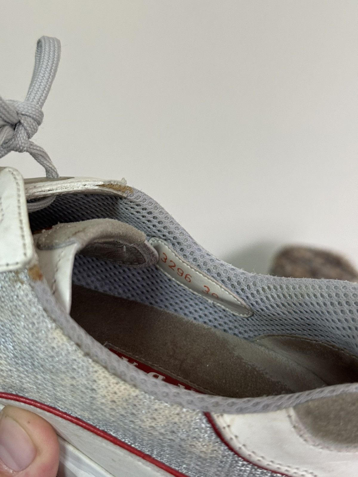 Prada Prada Vintage Leather Dirty Sneakers Size US 7 / EU 40 - 15 Thumbnail