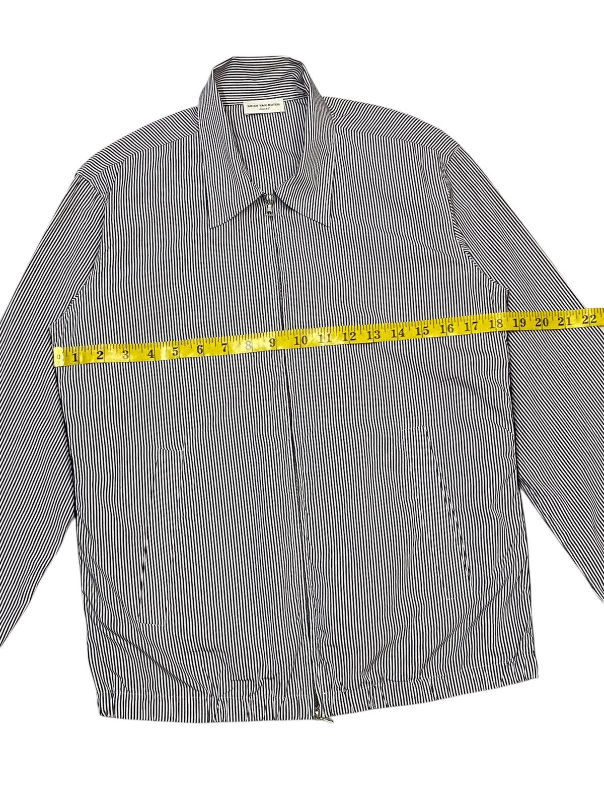 Dries Van Noten Dries Van Noten Charcoal Stripe Thin Cotton Jacket Size L / US 10 / IT 46 - 14 Thumbnail