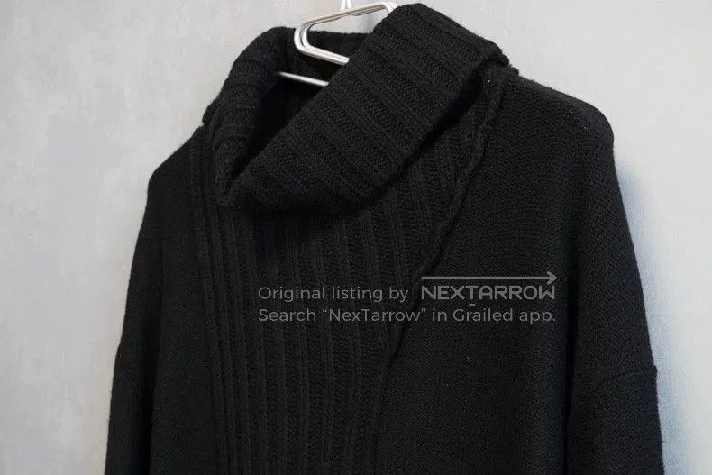 Yohji Yamamoto Yohji Yamamoto Black Knit Sweater Size US M / EU 48-50 / 2 - 4 Thumbnail