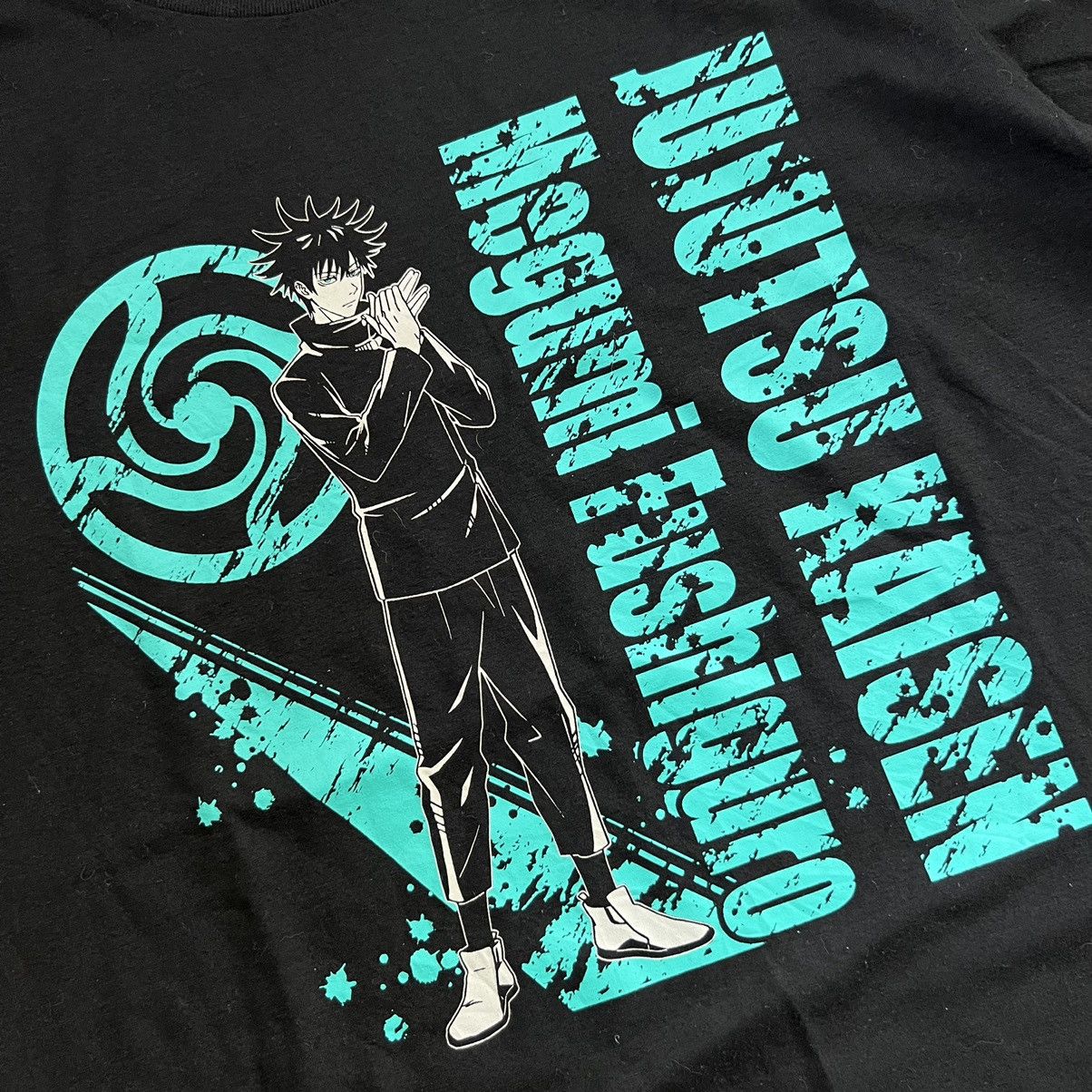 Anime Vintage Jujutsu Kaisen Megumi Fushiguro T shirt Size US M / EU 48-50 / 2 - 2 Thumbnail