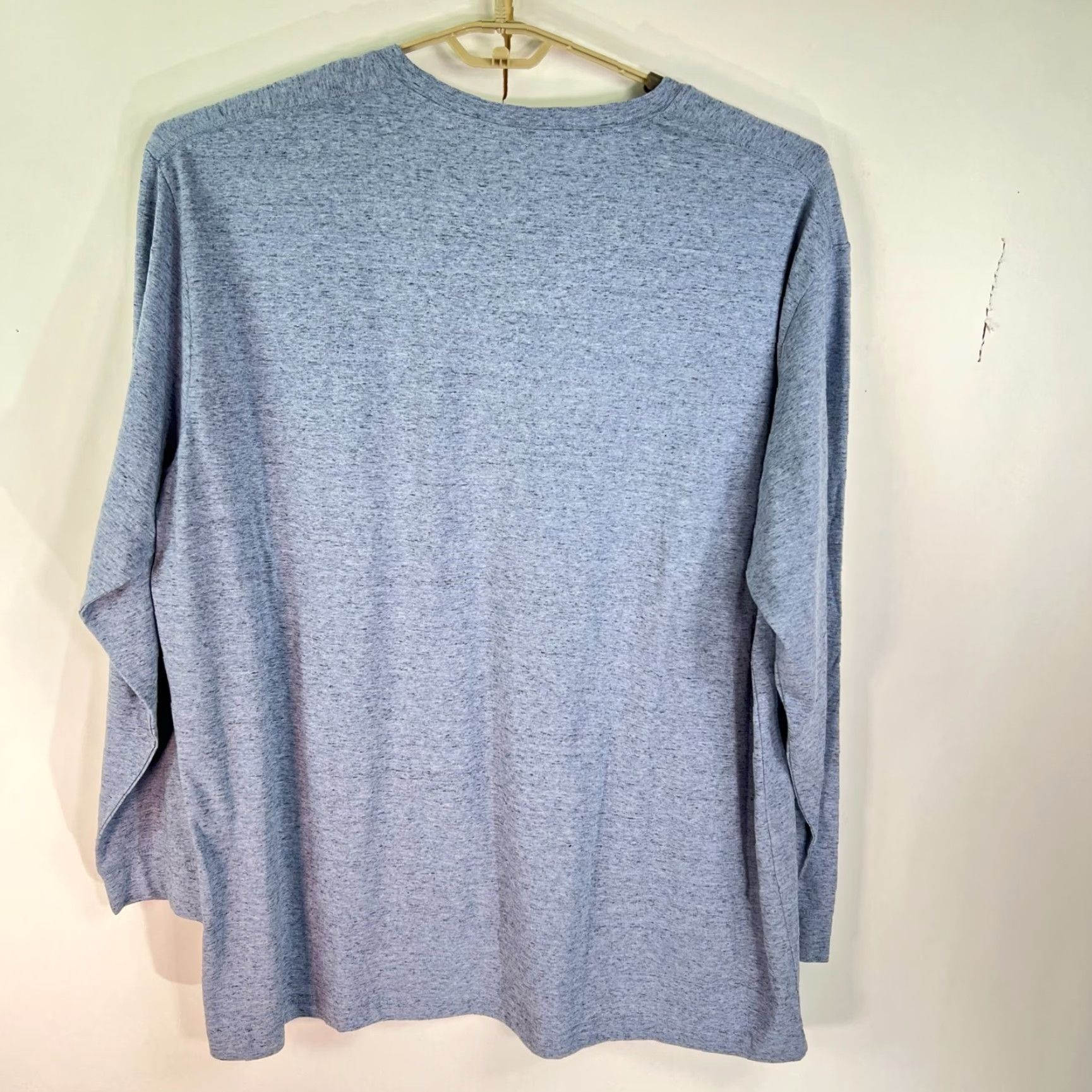 Vintage Foundry Henley Shirt Mens 4XLT Blue Long Sleeve Cotton Poly Shirt 4XLT Mens Blue 90s Theme Size US XXL / EU 58 / 5 - 5 Thumbnail