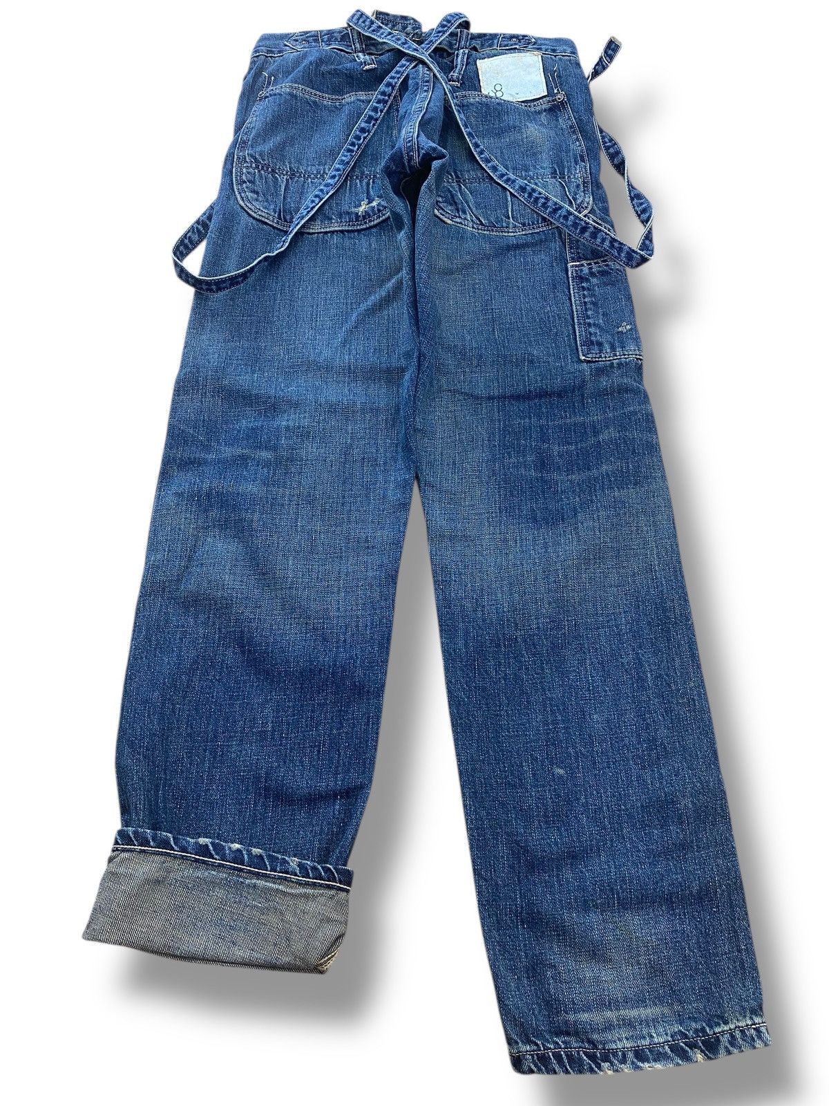 Johnbull Johnbull X Selvedge Suspenders Navy blue Skinny Jeans Size US 28 / EU 44 - 3 Thumbnail