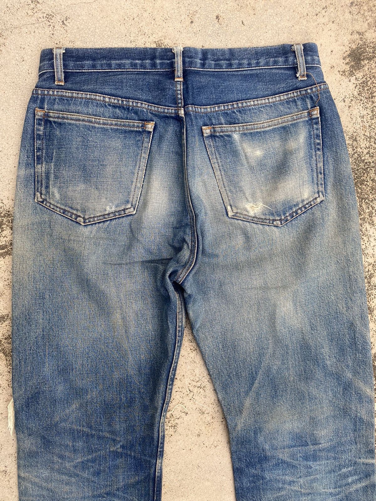 A.P.C. × Designer × Le Grande Bleu (L.G.B.) A.P.C Distressed Faded Selvedge Denim Jeans Size US 29 - 15 Thumbnail