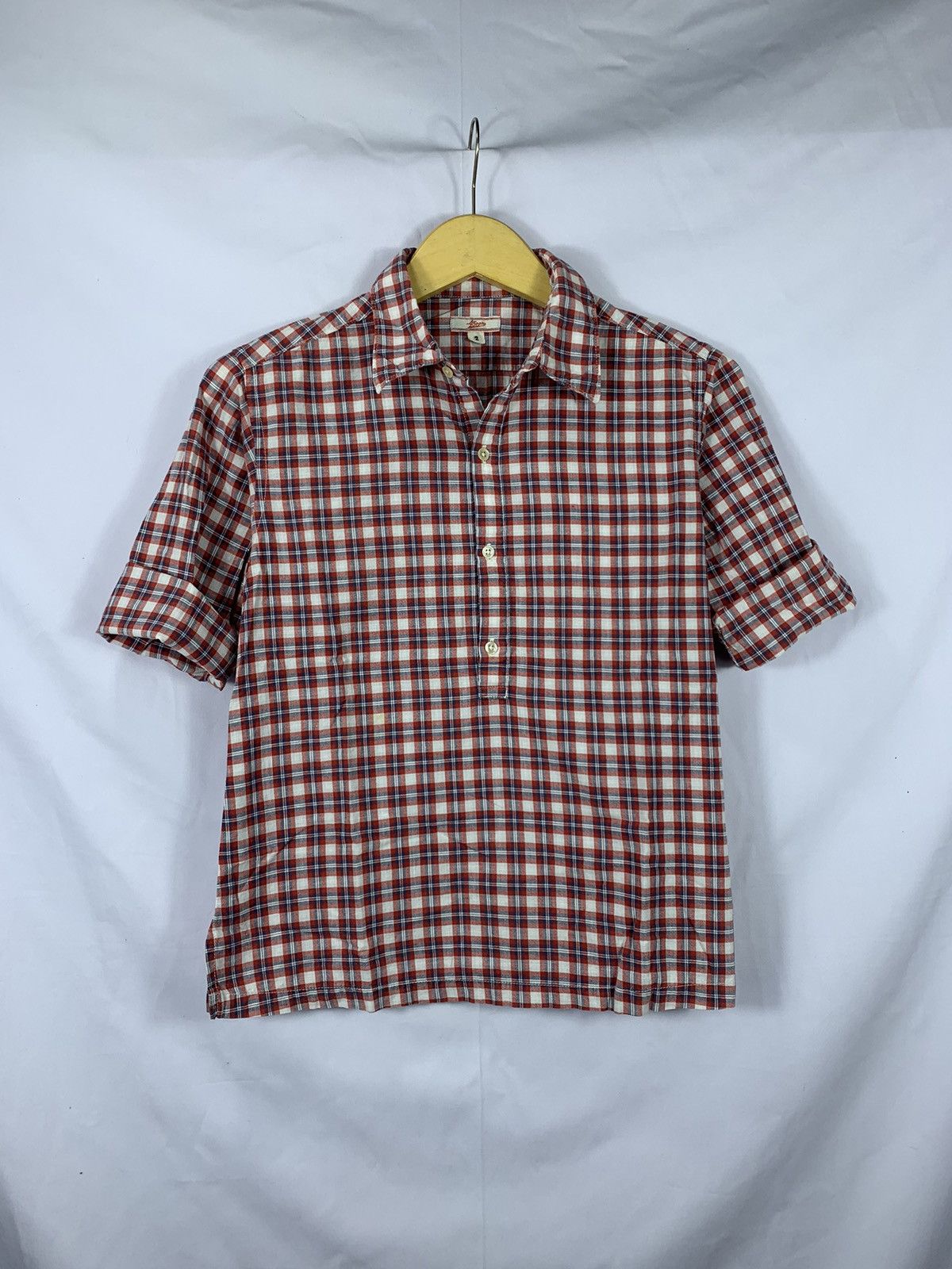 45rpm 45Rpm Plaid Tartan Button Up Shirt Size US S / EU 44-46 / 1 - 1 Thumbnail
