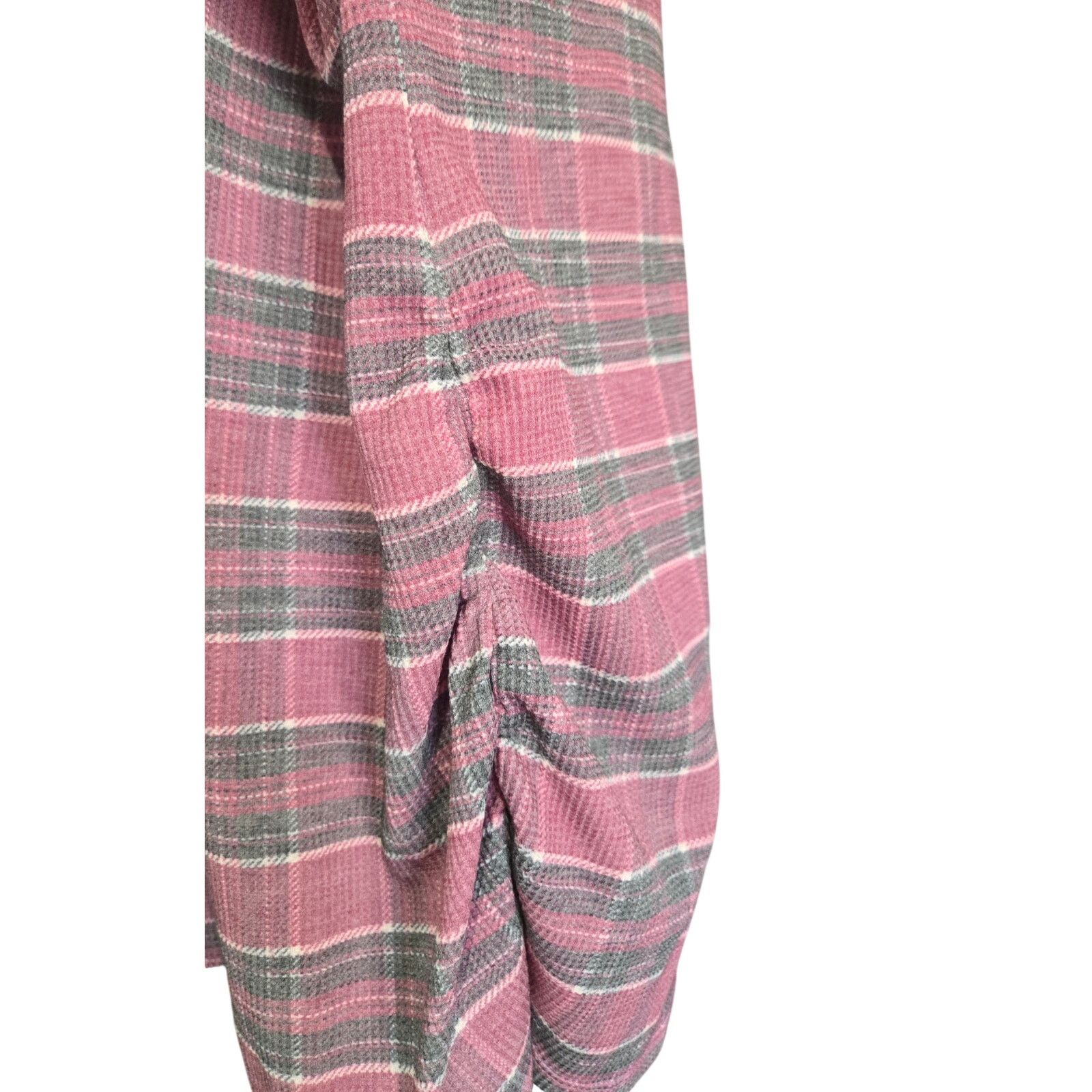 Other Cato Pink Plaid Casablanca 3/4 Sleeves Top 18/20 NWTS Size XXL / US 16-18 / IT 52-54 - 3 Thumbnail