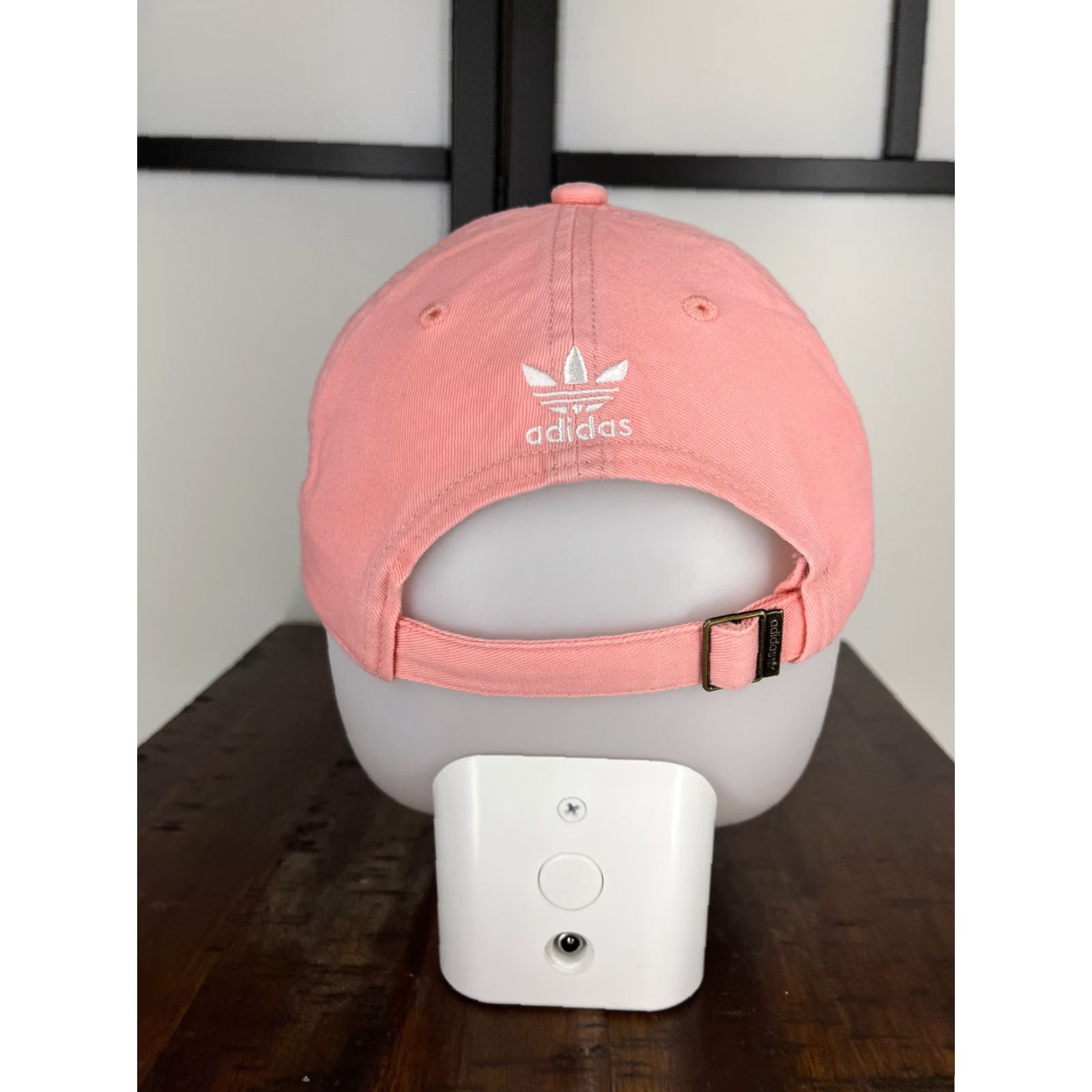 Adidas Adidas Womens Hat One Size Pink Embroidered 3 Stripes Cotton Strap Back Size ONE SIZE - 6 Thumbnail