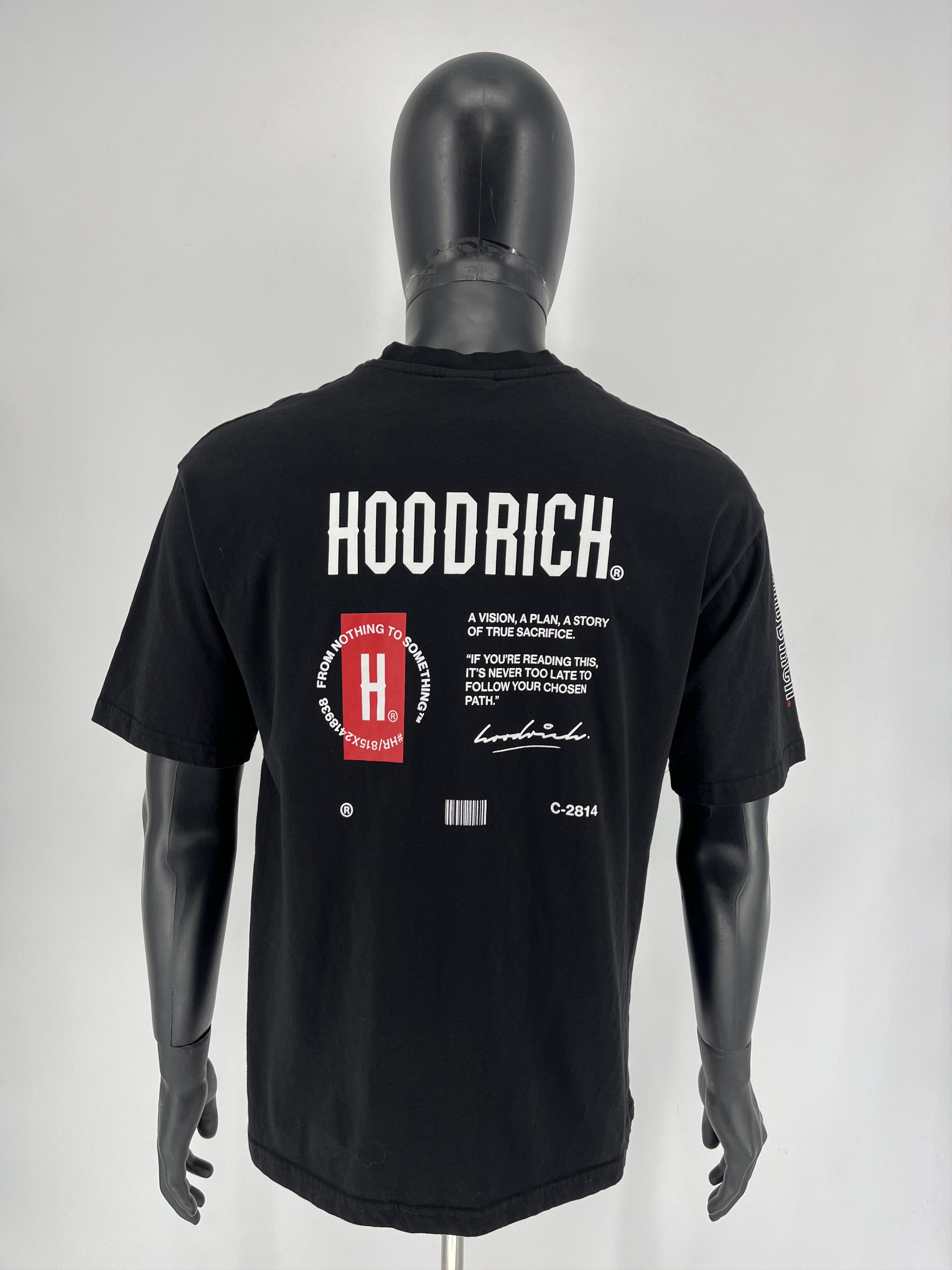 Hoodrich × Vintage Hype Hoodrich Big Logo Drill Y2K Streetwear Black Tee Size US S / EU 44-46 / 1 - 9 Thumbnail
