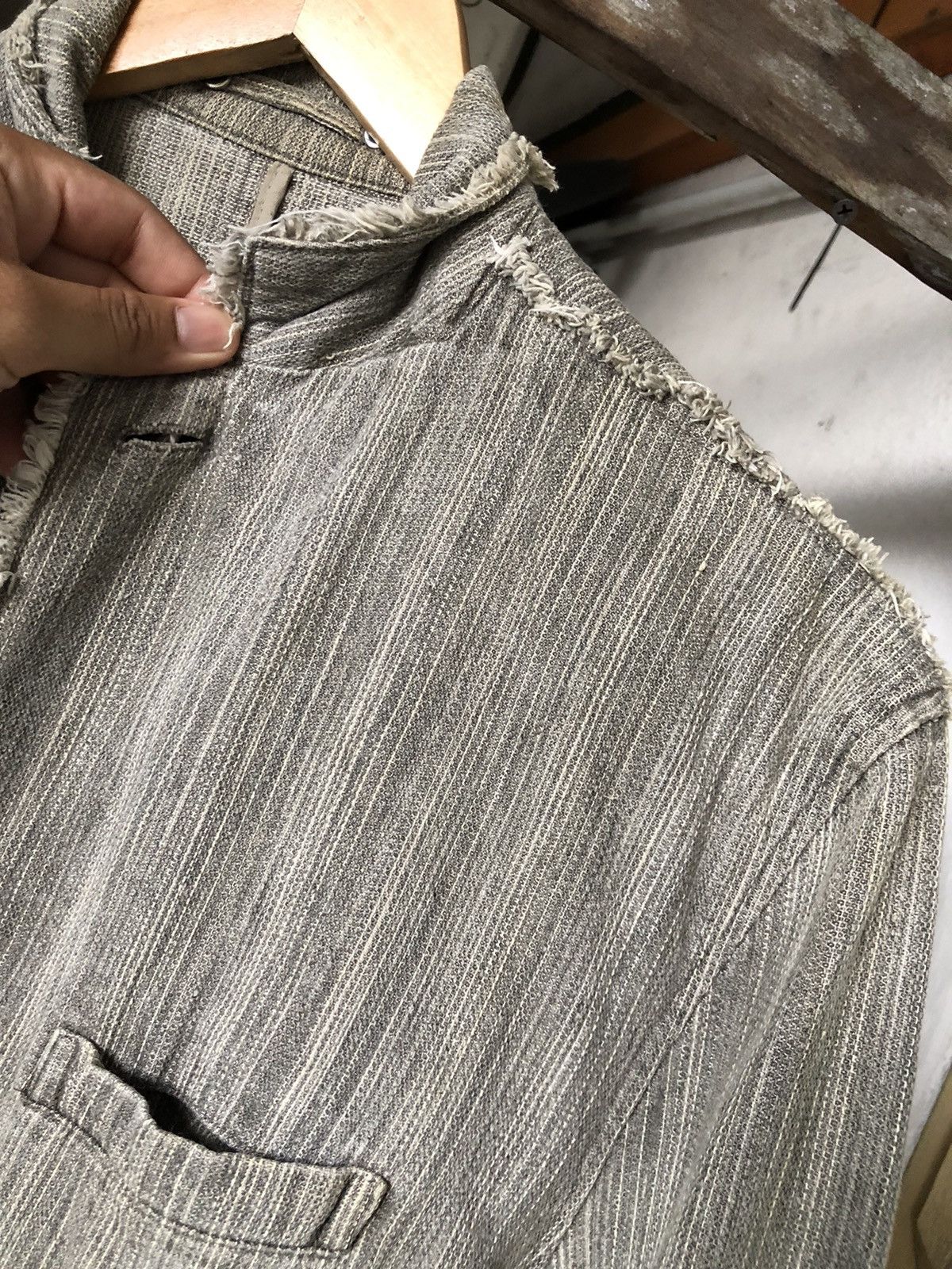 If Six Was Nine Like Kapital❗️Create Barefoot Distressed Woven Indigo Jacket Size US M / EU 48-50 / 2 - 10 Thumbnail