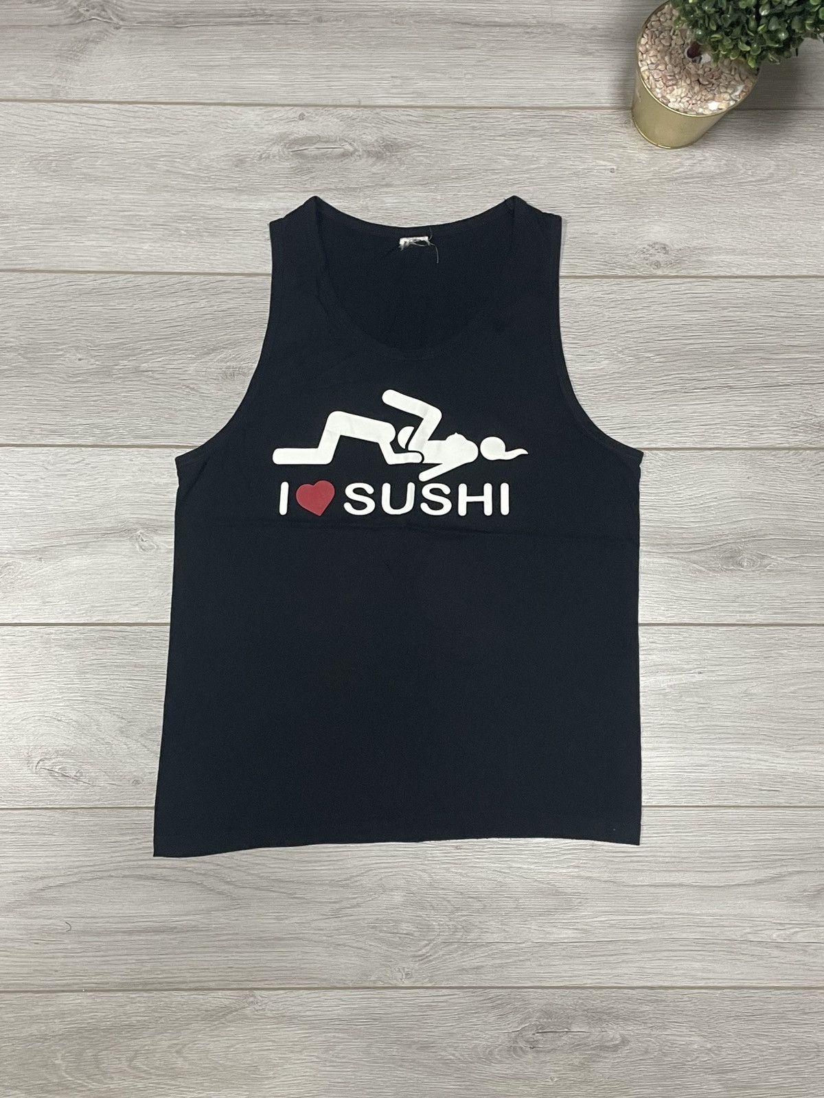 Vintage I love ❤️ sushi yume vintage shirt tank top humor porn sex Size US L / EU 52-54 / 3 - 1 Thumbnail