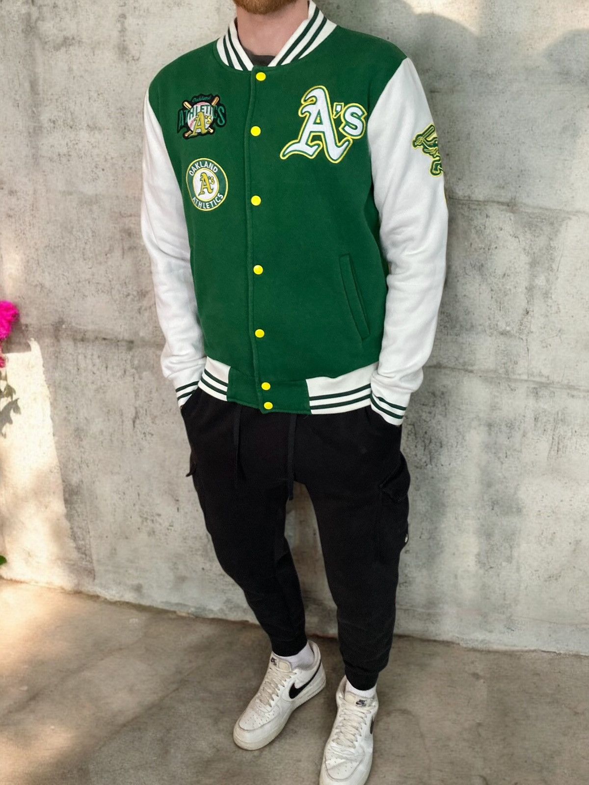 Majestic Vintage majestic oakland athletics mlb bomber varsity jacket Size US S / EU 44-46 / 1 - 1 Thumbnail