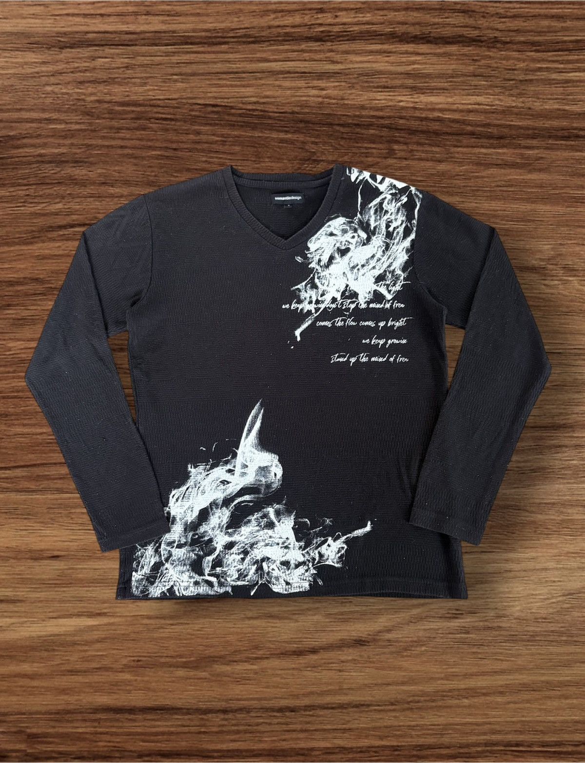 semanticdesign Japanese Brand semanticdesign Poem Knit Long Sleeve Tee Size US S / EU 44-46 / 1 - 1 Thumbnail