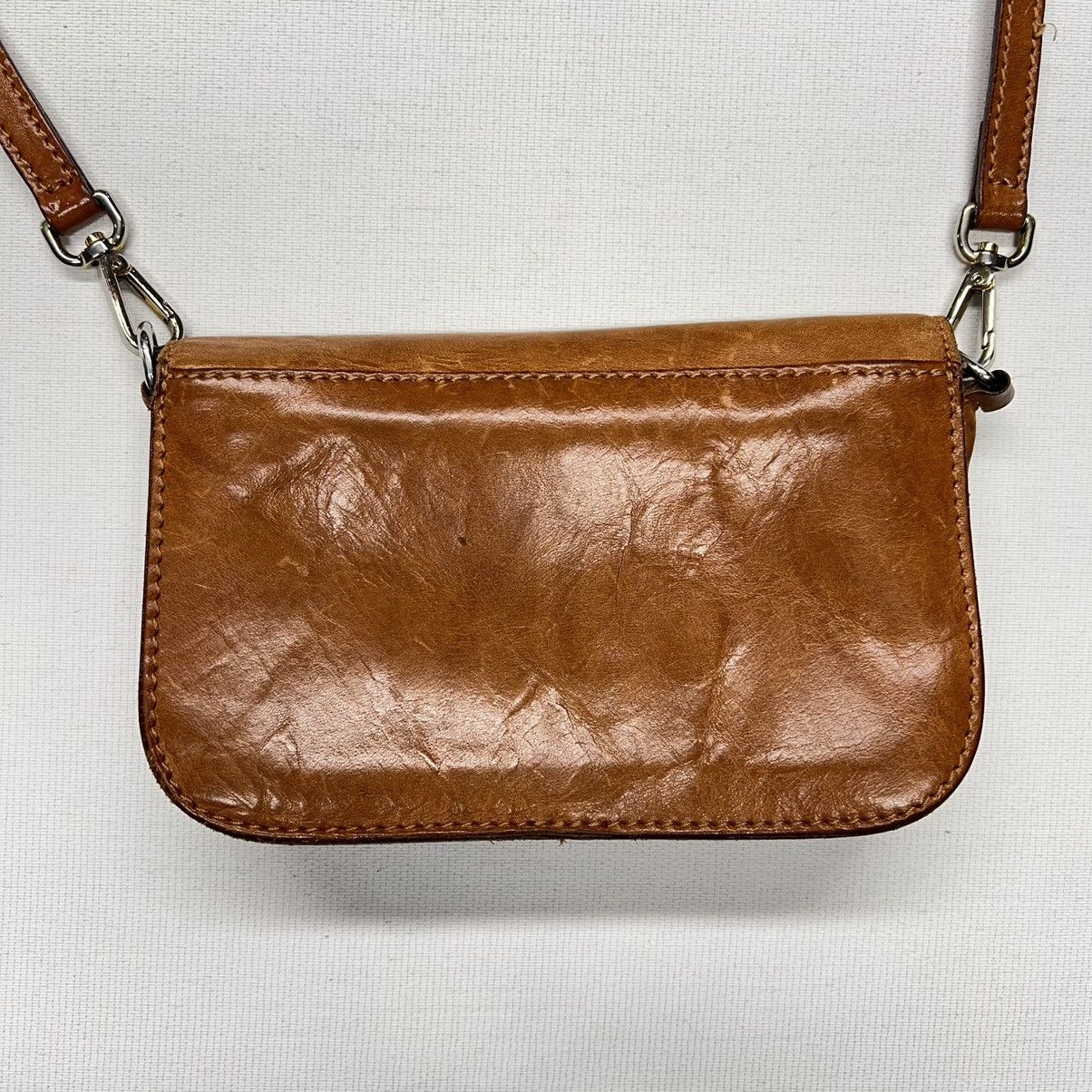 Vera Pelle × Vintage VTG Vera Pelle Leather Bag Brown Crossbody Purse Strap Size ONE SIZE - 10 Thumbnail