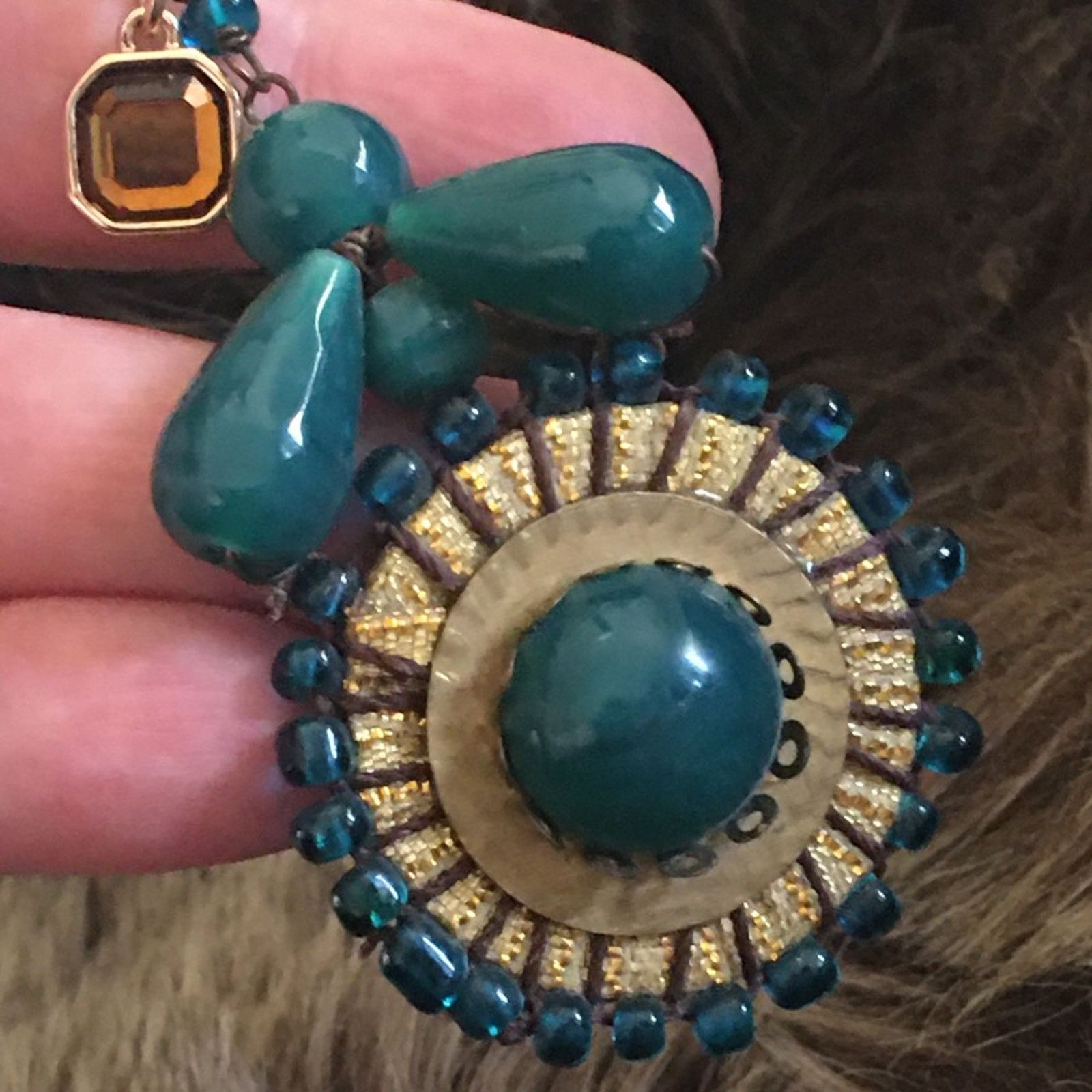 Handmade Vintage repurpose salvaged estate gem keychain Size ONE SIZE - 3 Thumbnail